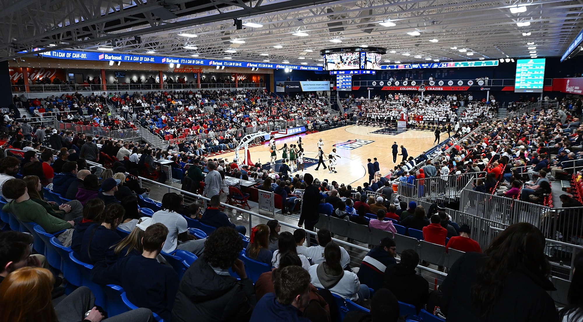 Robert Morris Men’s Basketball vs. Wright State in the Horizon League Tournament Quarterfinals at the UPMC Events Center on March 6, 2025.