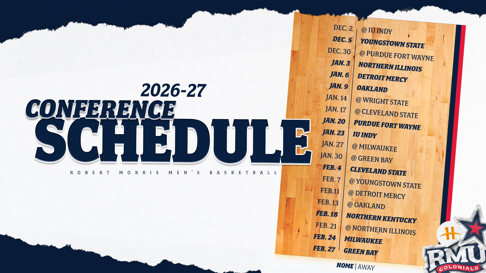 2026-27 MBB Conference Schedule