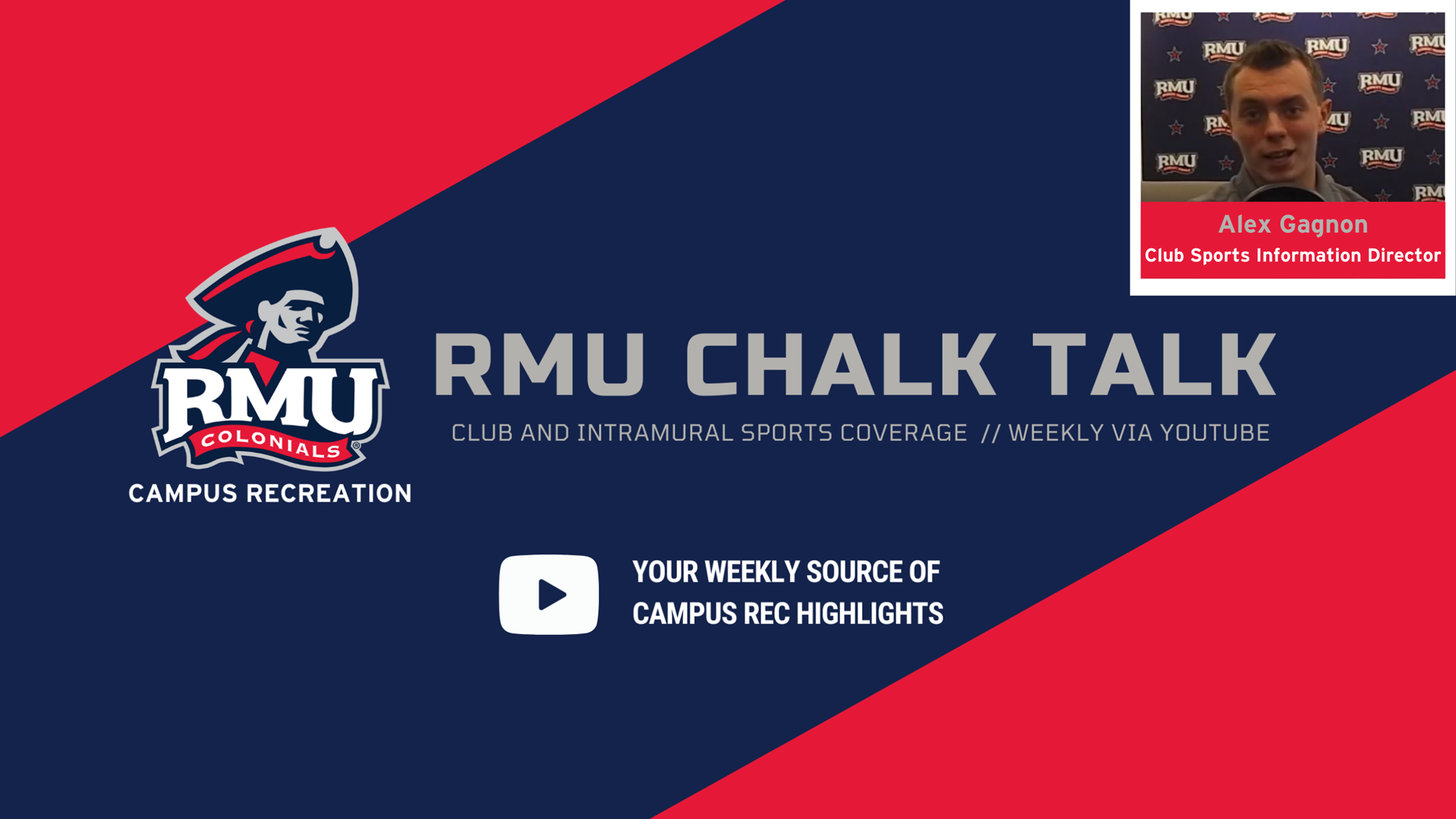 RMU Chalk Talk Championship Week Edition Robert Morris University