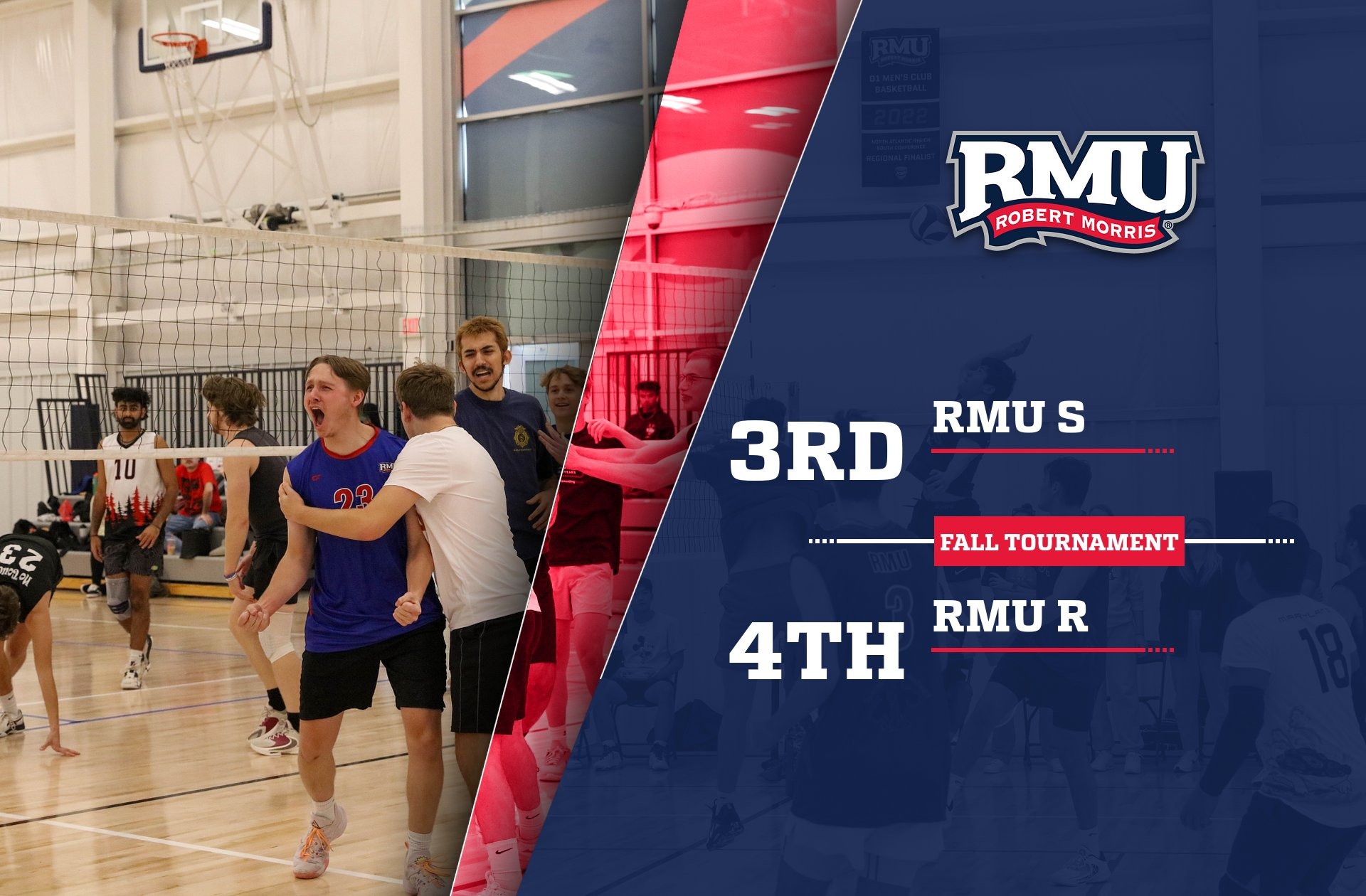 Men's Club Volleyball Team Hosts Fall Tournament Robert Morris