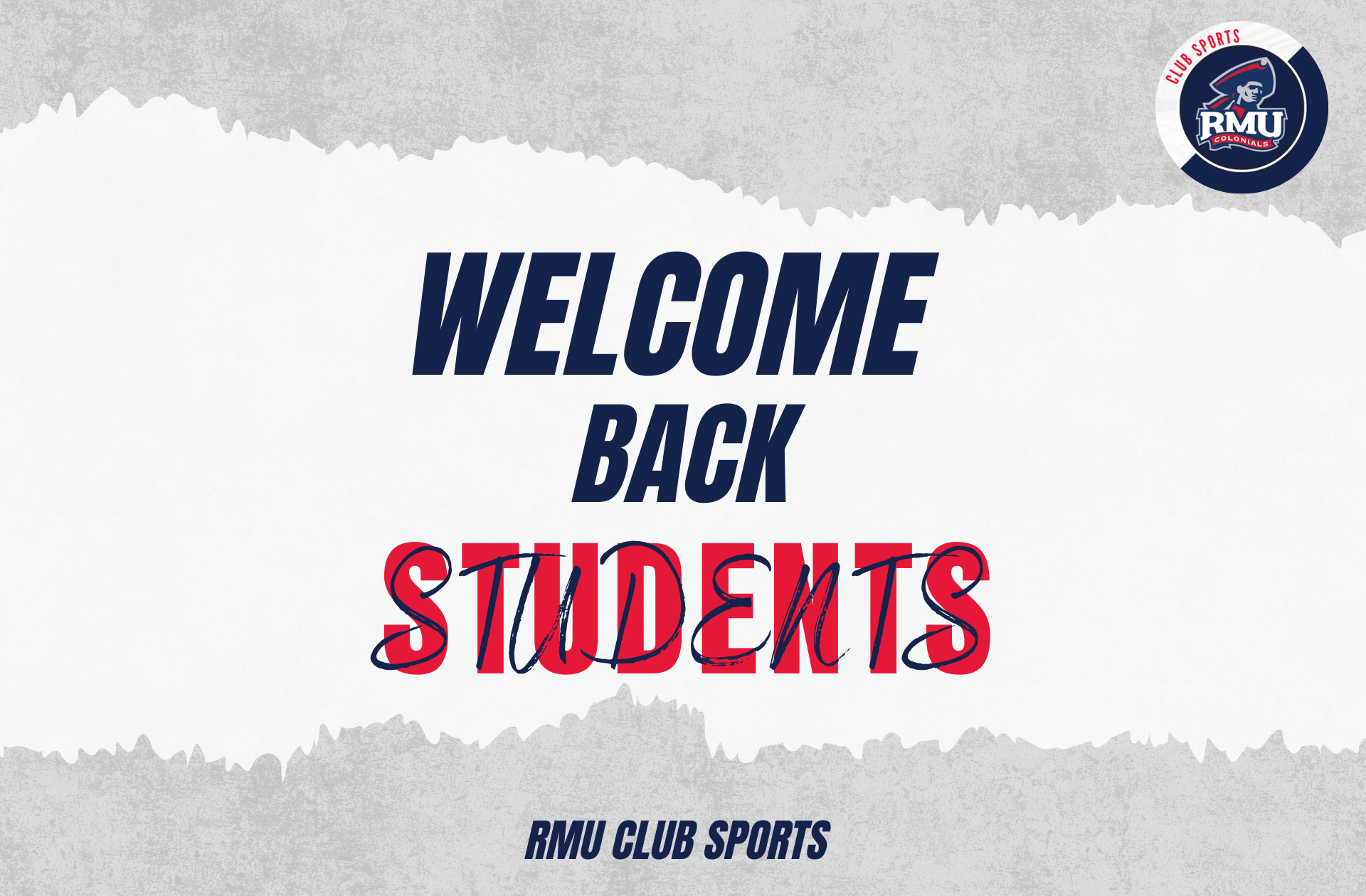 Welcome Back RMU