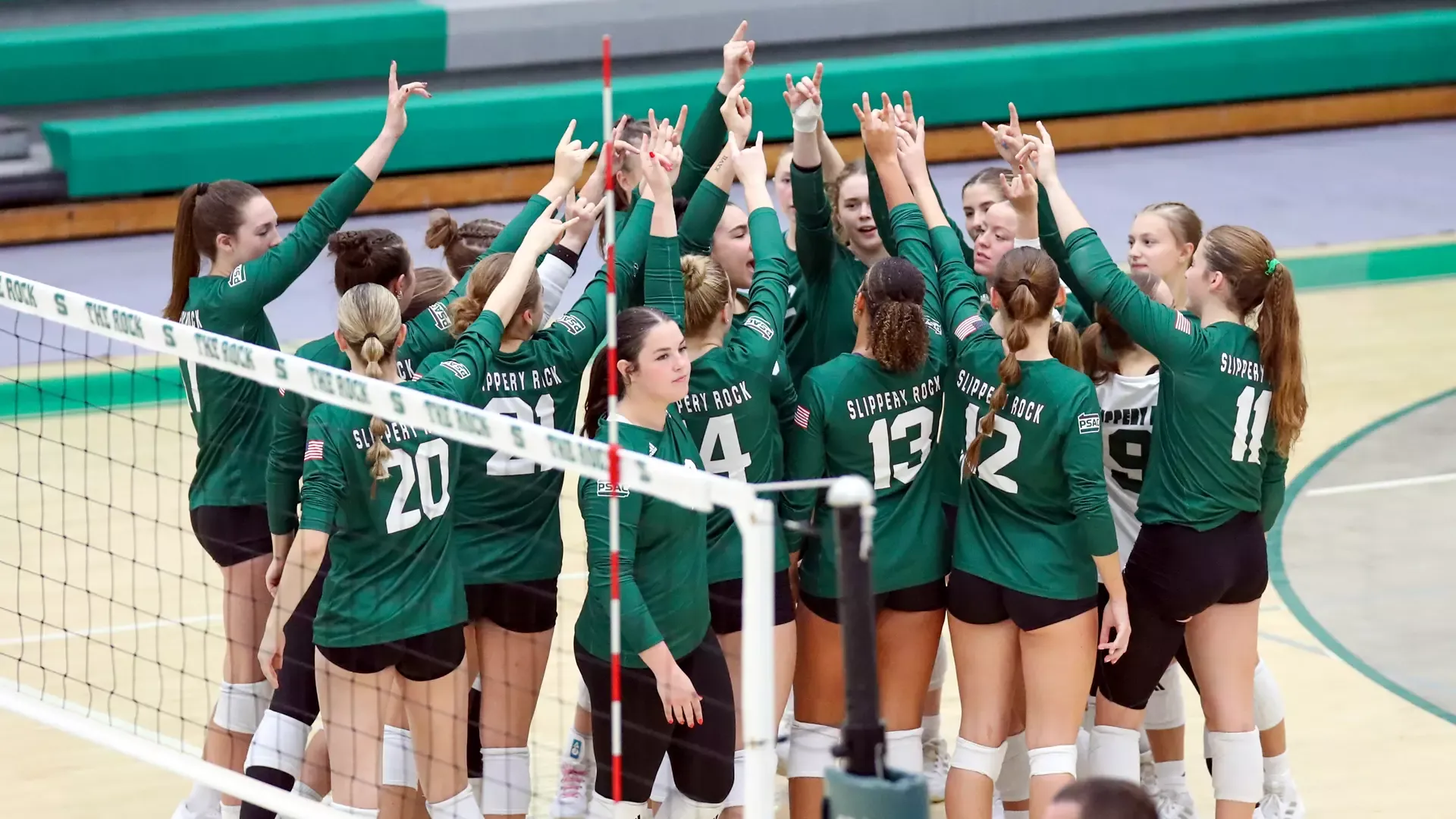 Volleyball Team Huddle 