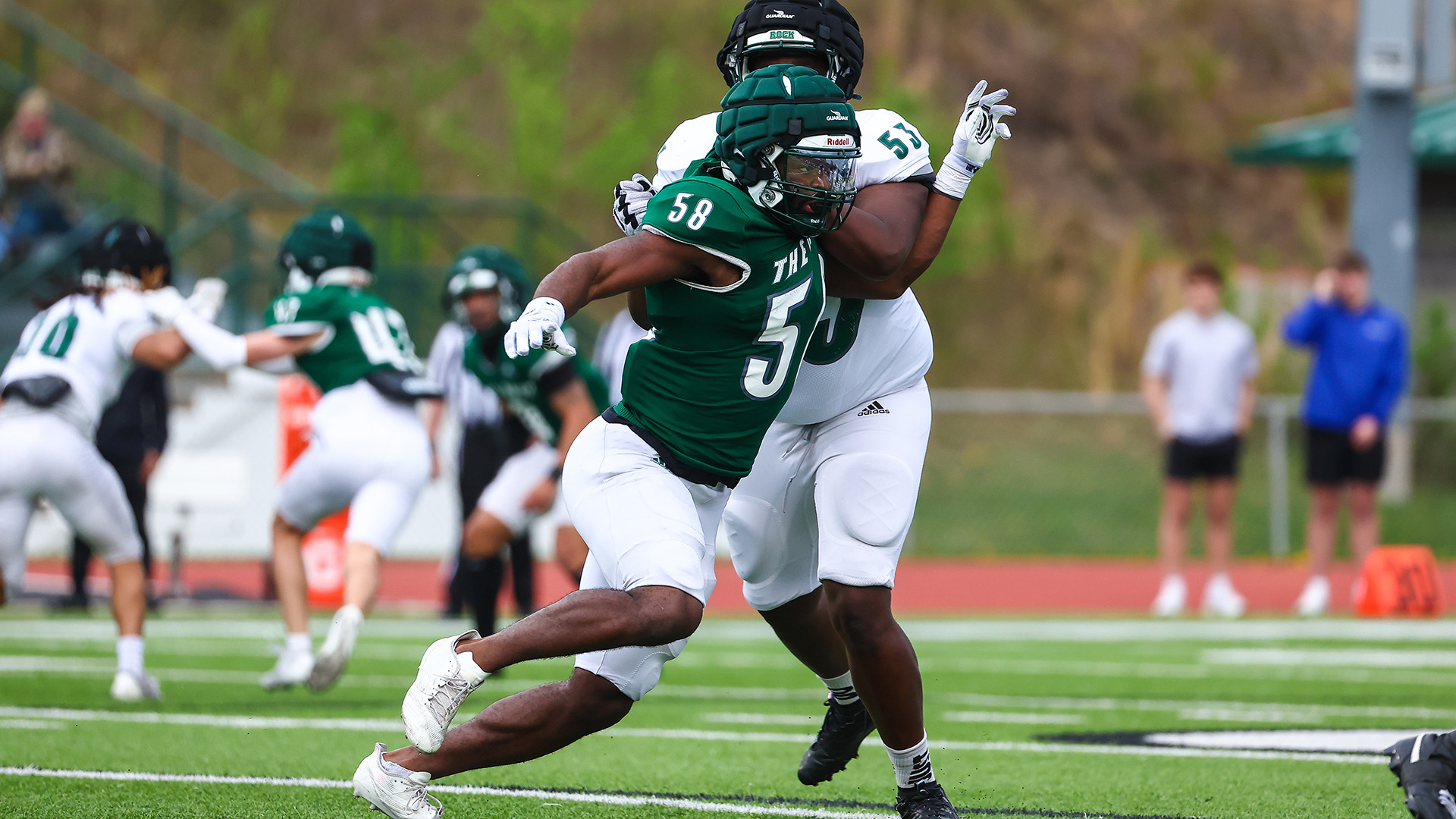 Elijah Halley in Spring Game