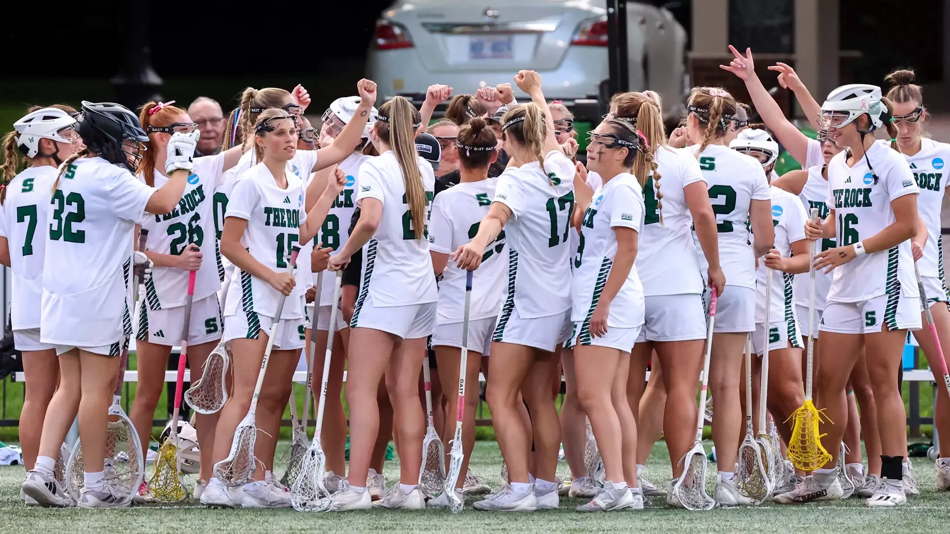 Lacrosse Team Huddle
