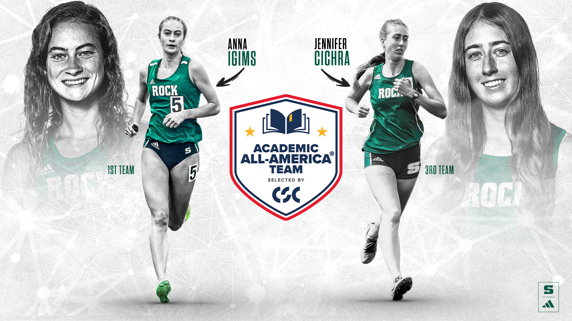 Anna Igims and Jennifer Cichra Academic All-America