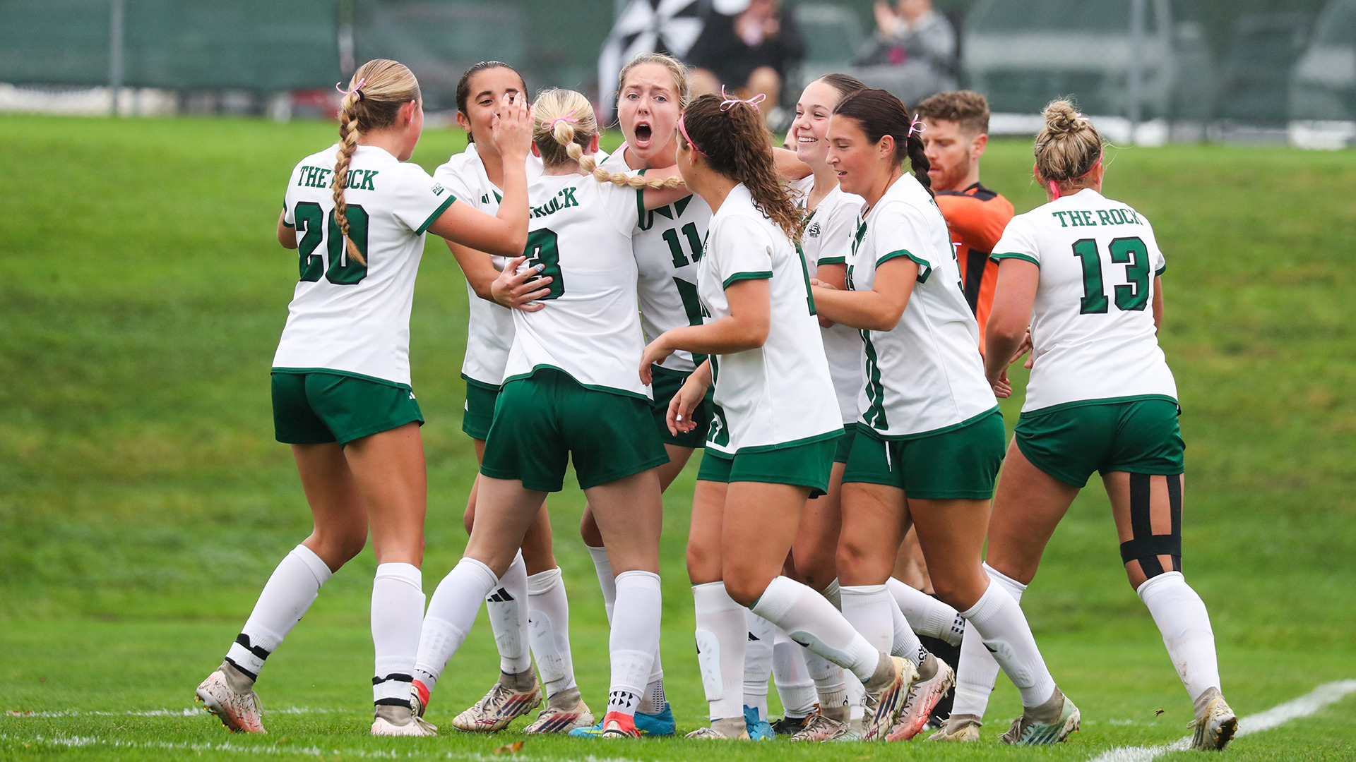 Abby Paterline goal celebration vs Seton Hill