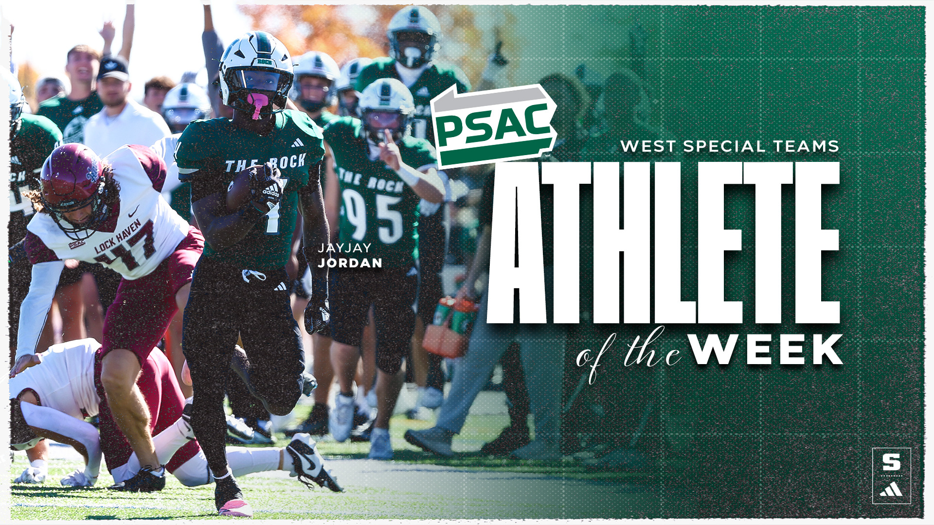JayJay Jordan PSAC Special Teams Athlete of the Week
