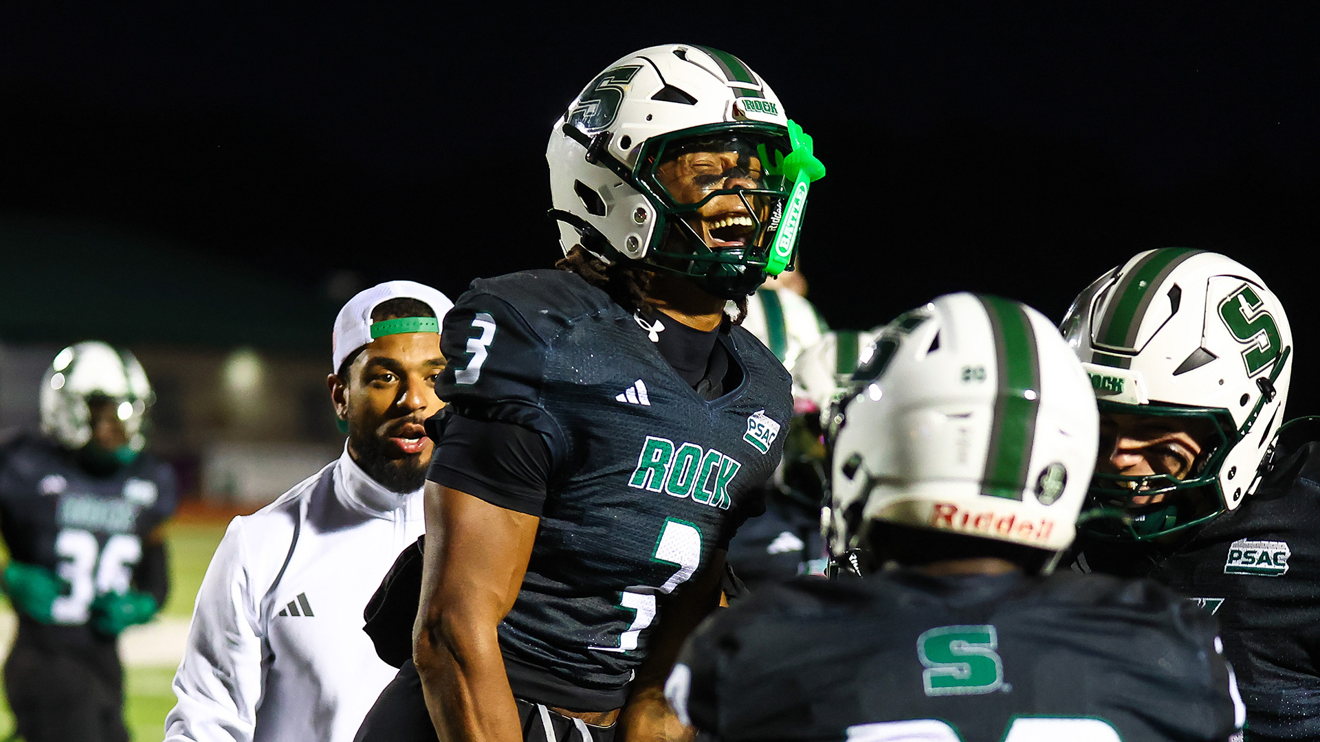 Evan Harper celebrates vs. Gannon