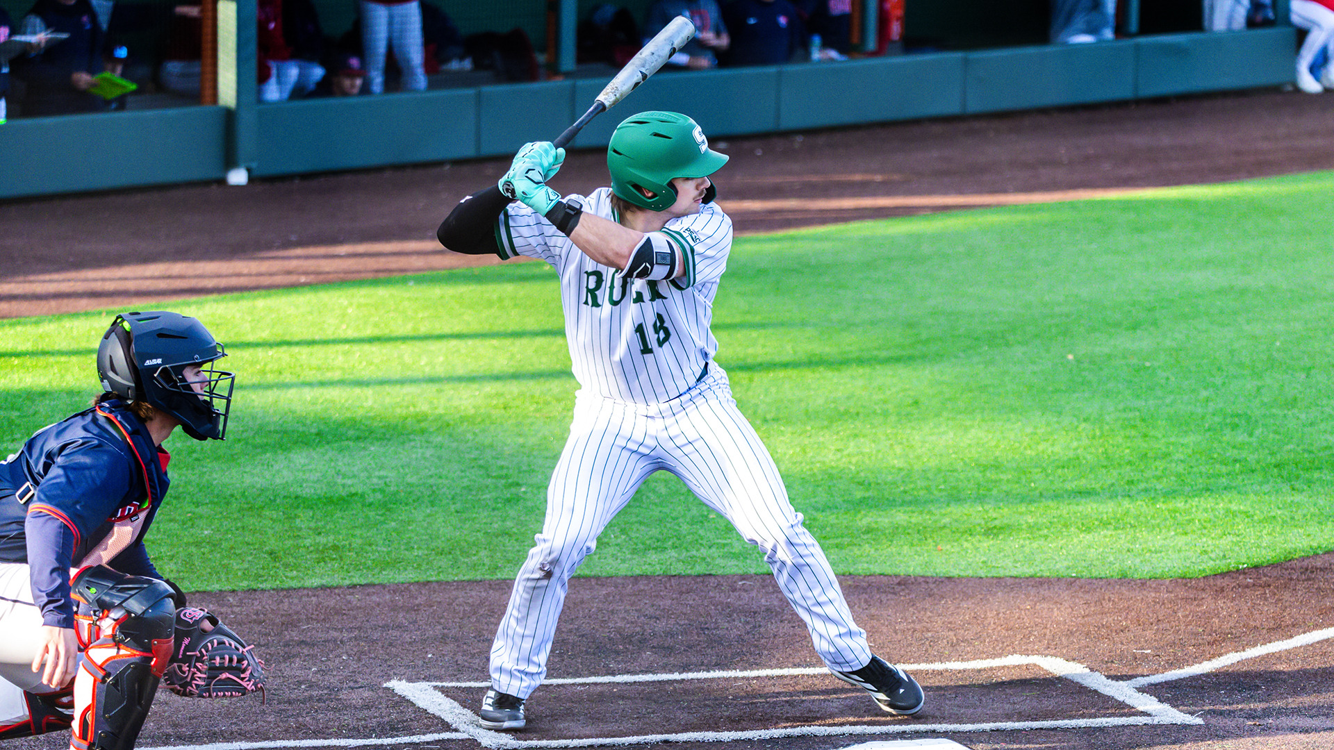 Gage Gillott batting vs Shippensburg