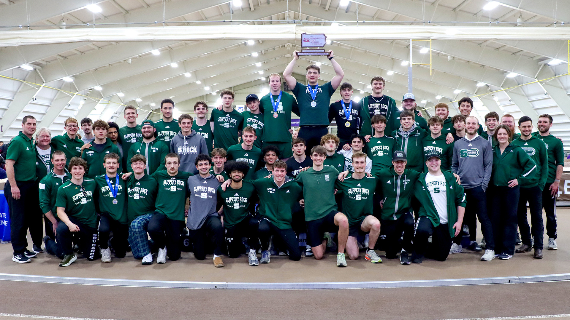 Men's Indoor PSAC Runner-Up Team Photo