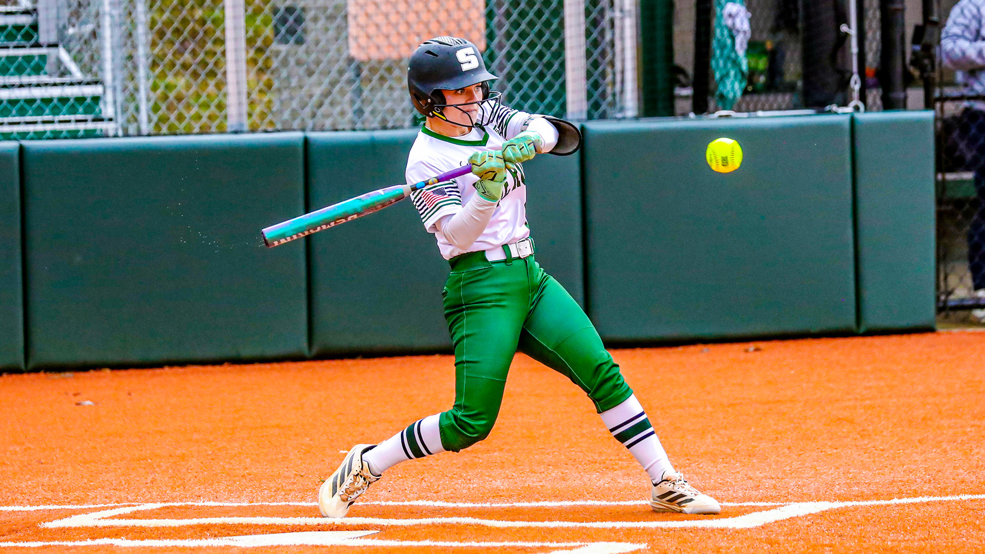 Aubrey Mansfield hitting vs Clarion