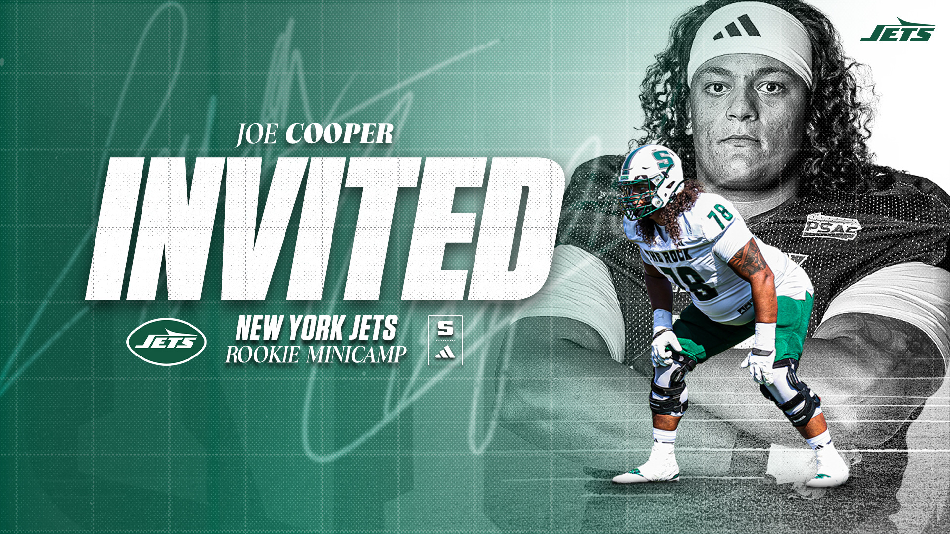 Joe Cooper Minicamp Invite with Jets