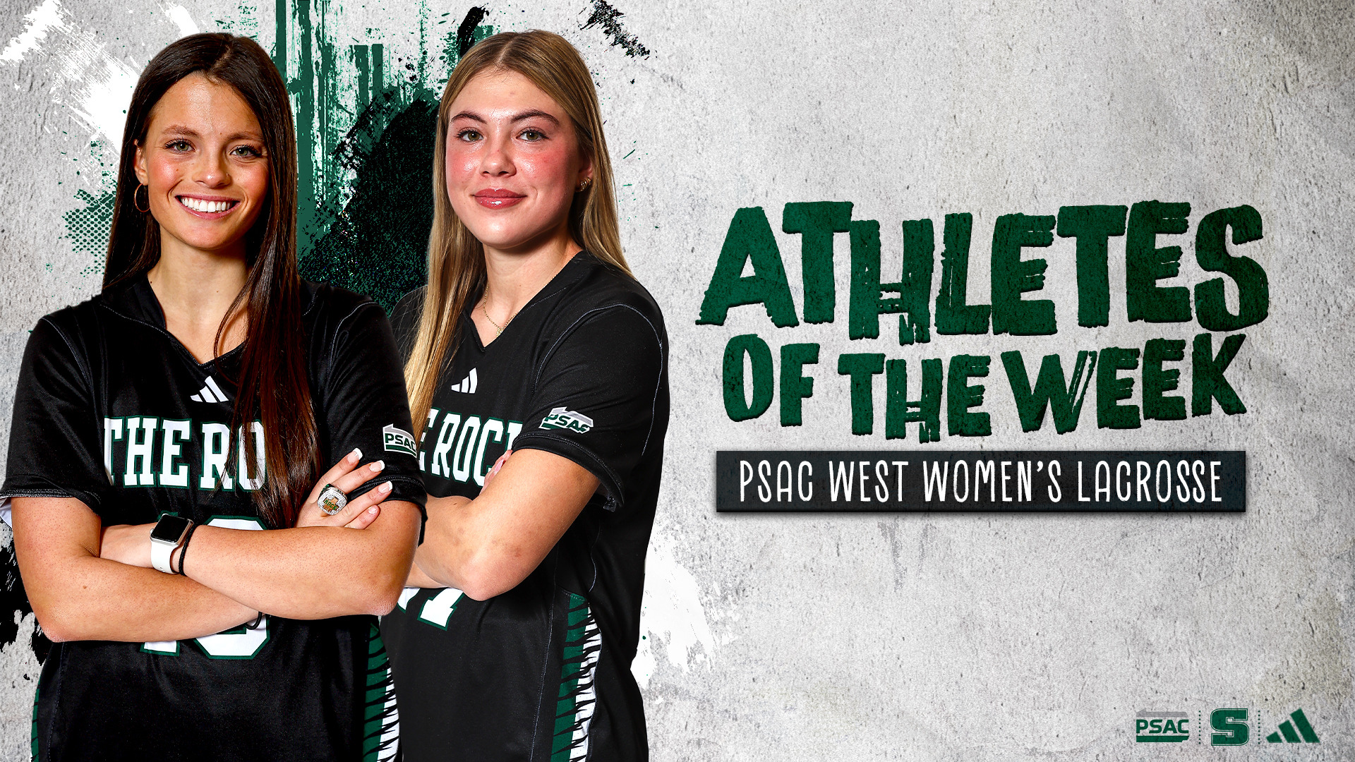 Lily Ventresca and Grace Rotter PSAC Athletes of the Week