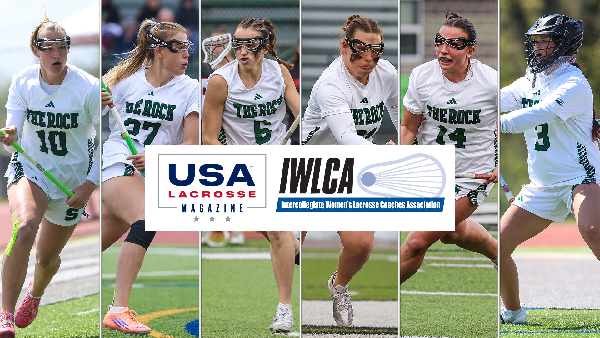 2026 USA Lacrosse Magazine All-Americans Paige Jenkins, Grace Rotter, Isabella Buono, Shannon Von Kaenel, Reagan Richeson, Lily Ventresca