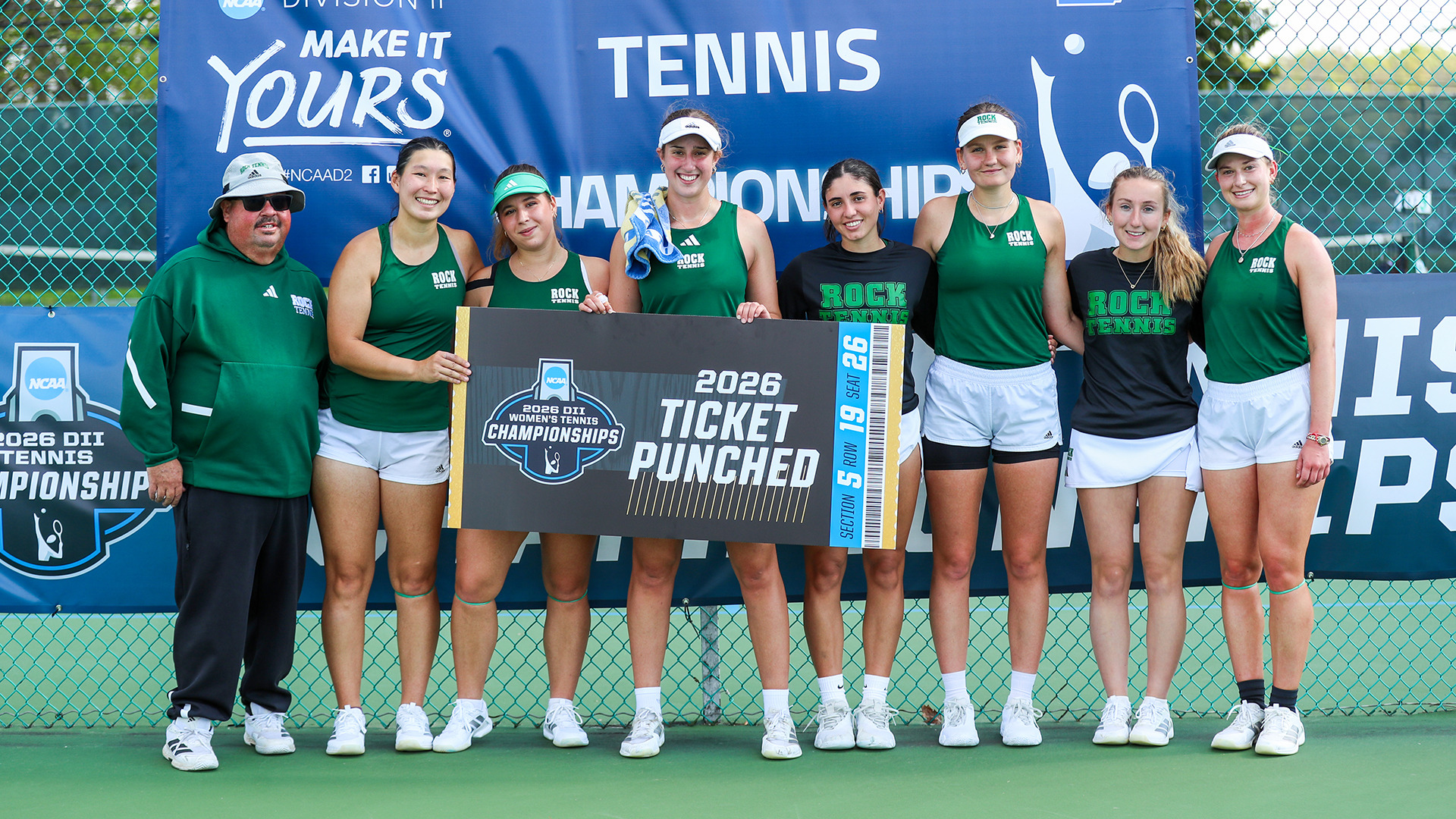 2026 Women's Tennis Team Clinched Photo