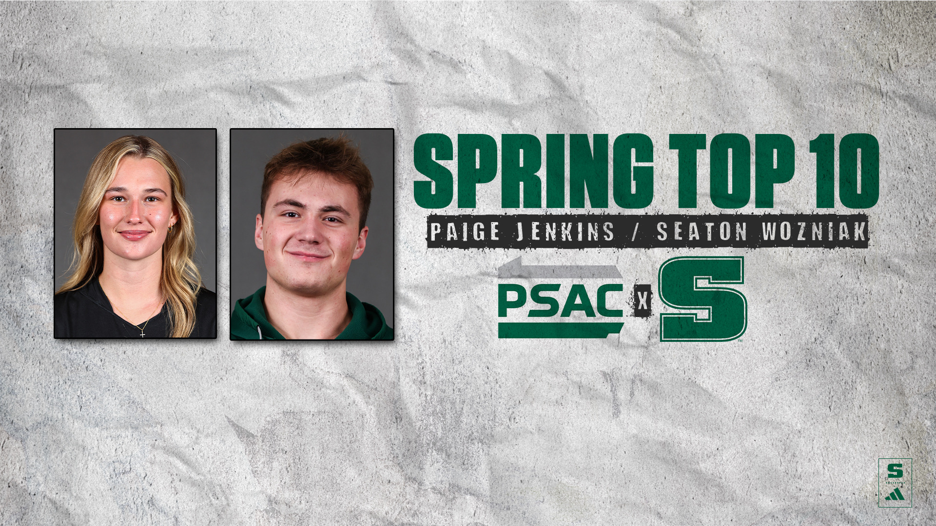 Paige Jenkins and Seaton Wozniak PSAC Spring Top 10