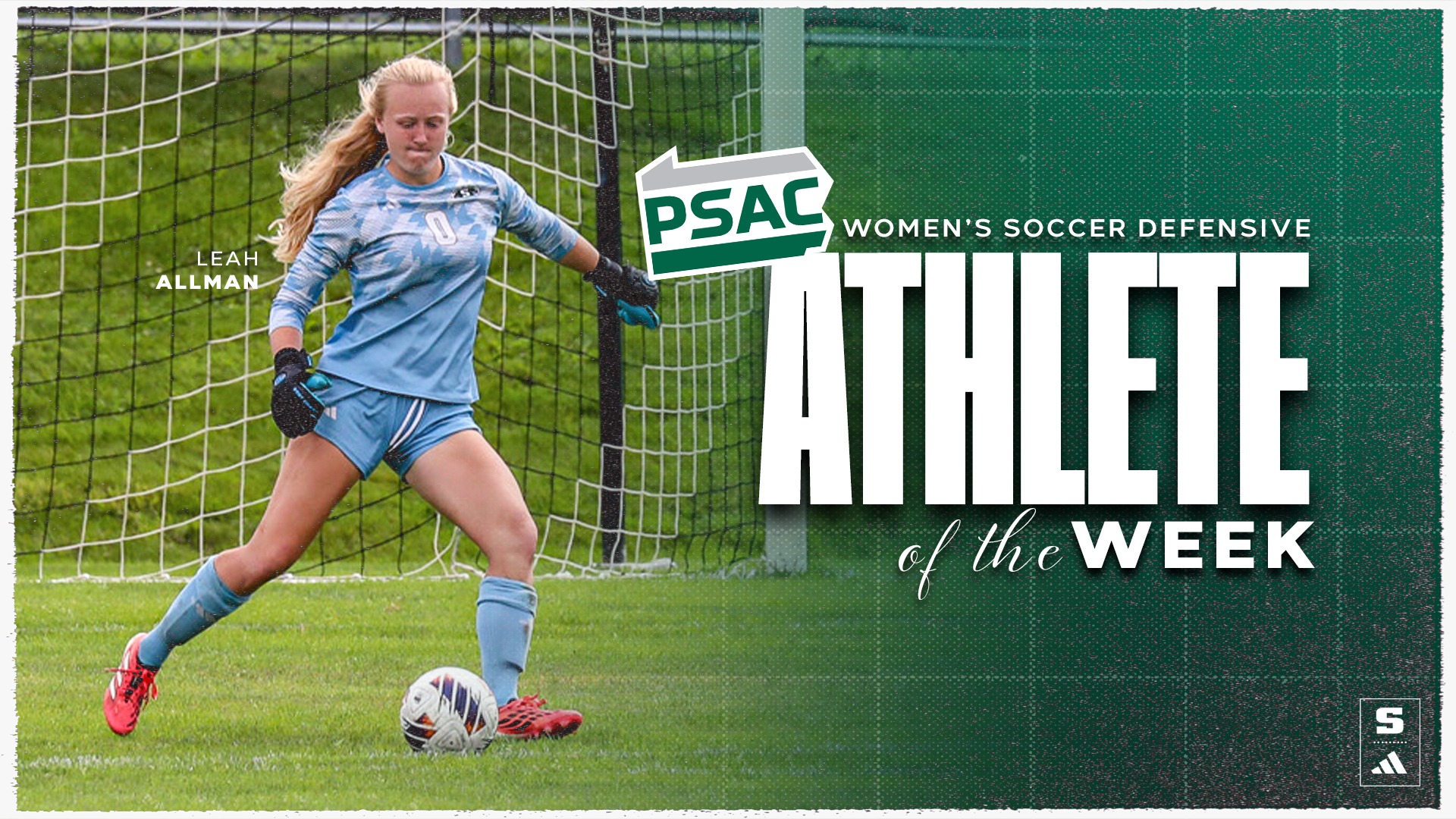 Leah Allman PSAC West Defensive Athlete of the Week