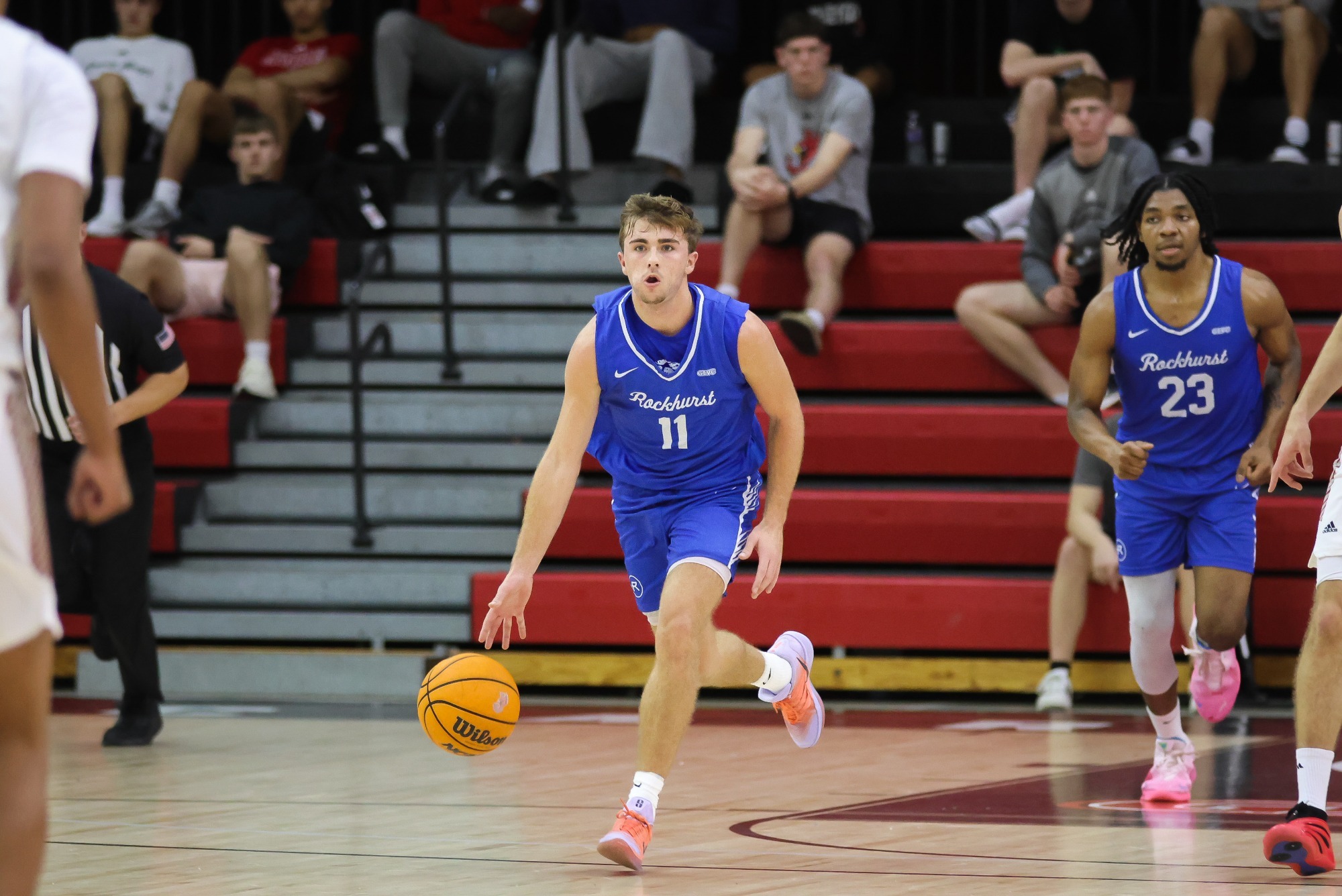 Drenin Dinkins dribbling