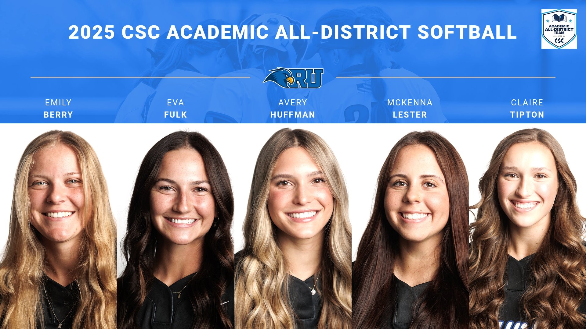 CSC Academic All-District Softball