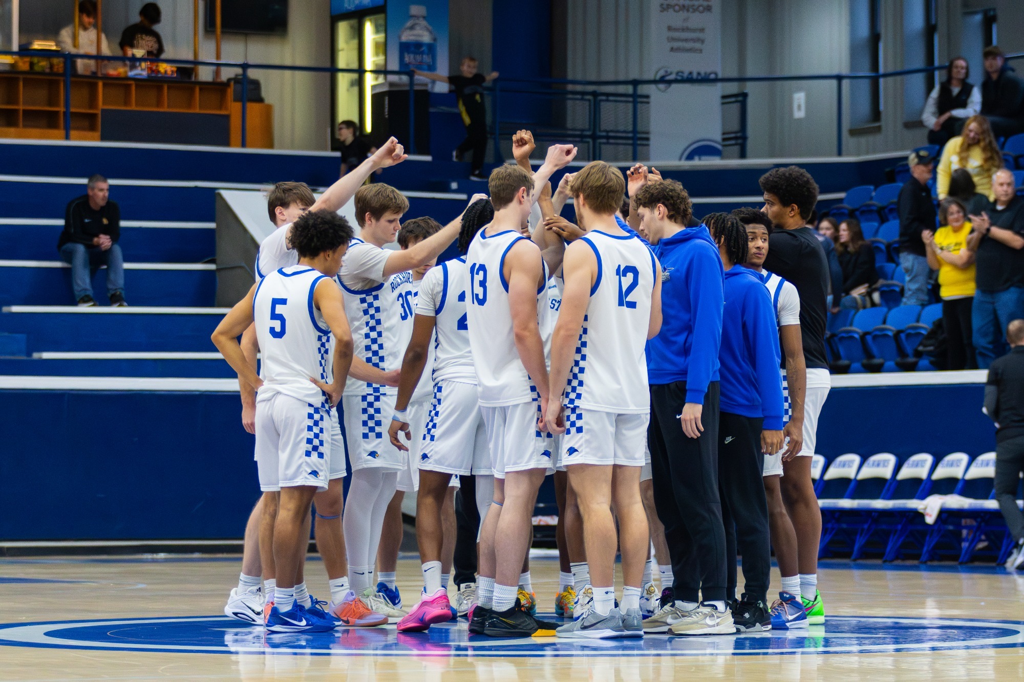 Pre-Game Huddle Midcourt