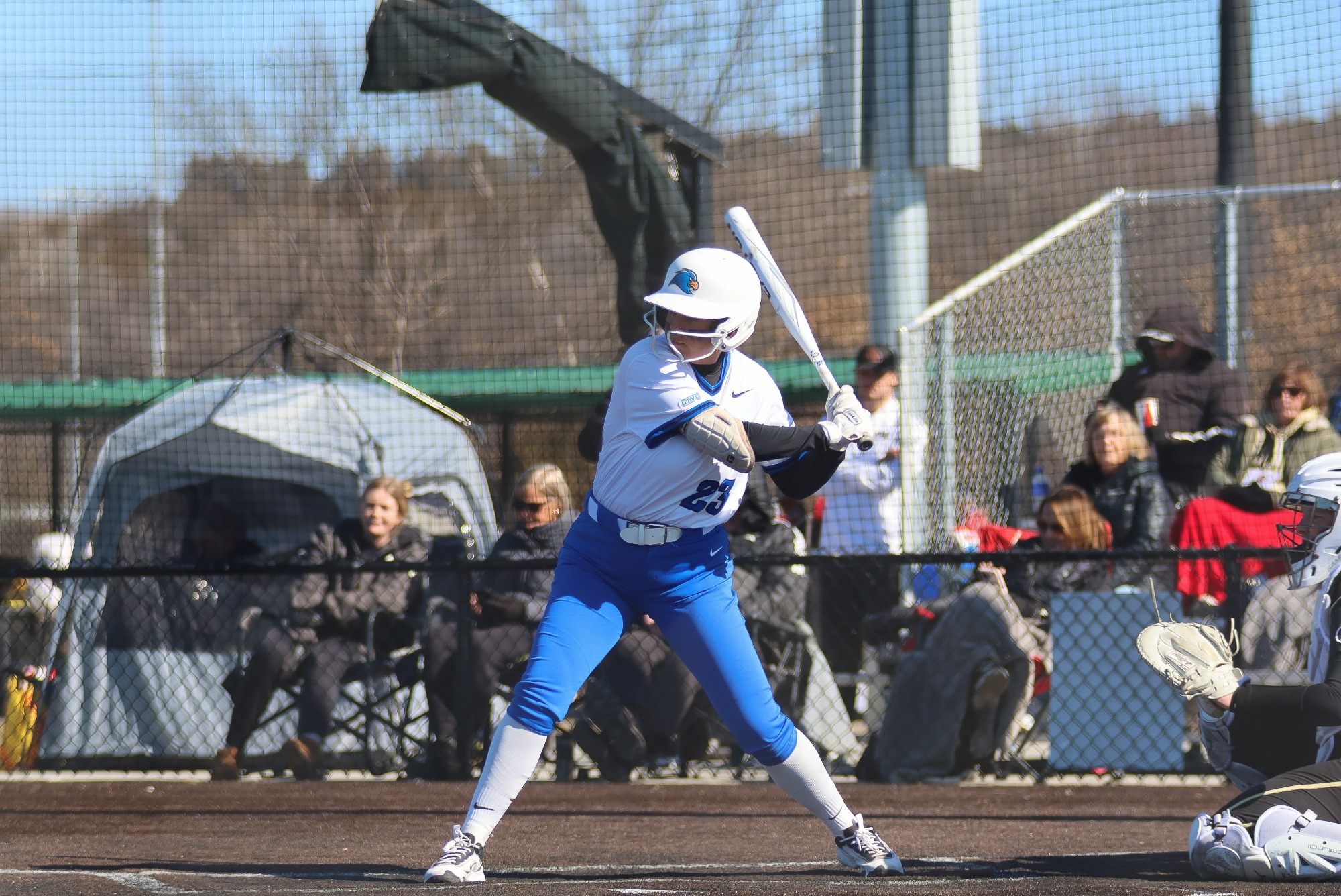 McKenna Lester hitting