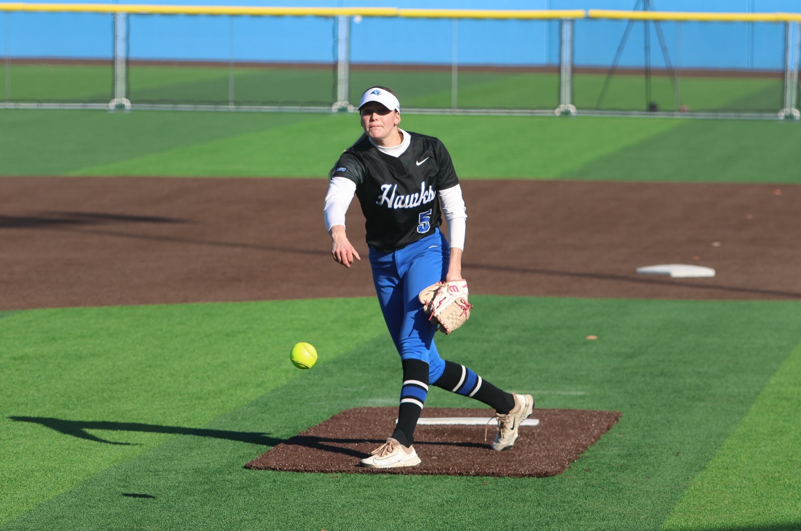 Avery Huffman pitching