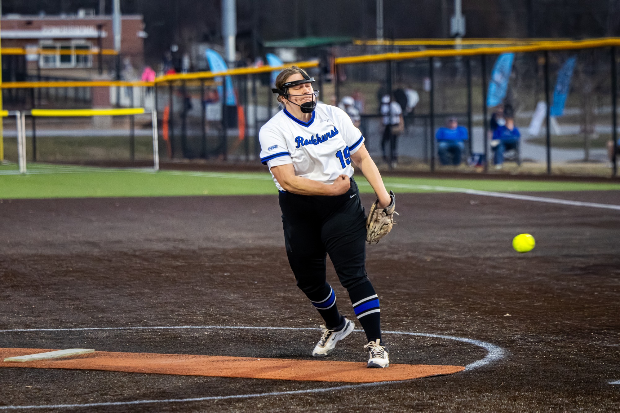 Madeline McCall pitching