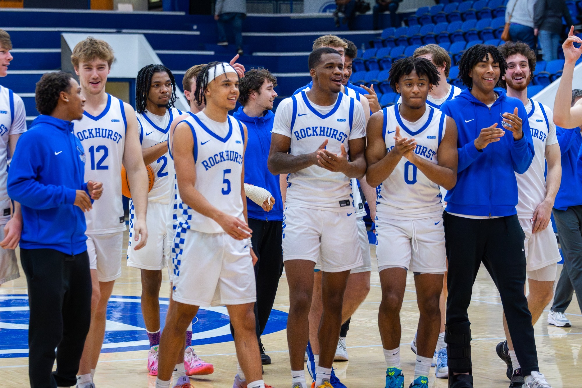 Post-game celebration champs