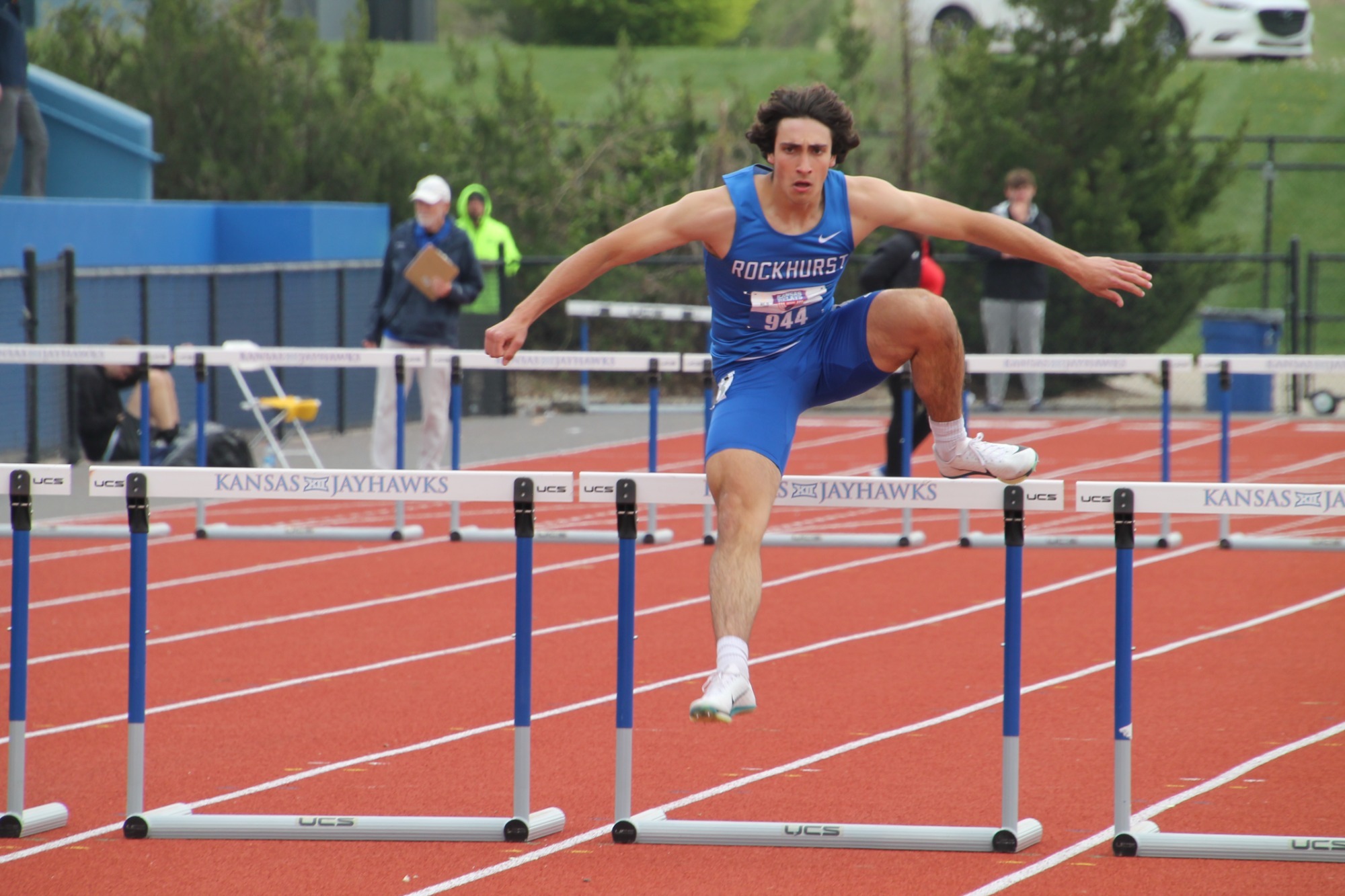 Nick Marchetti hurdles