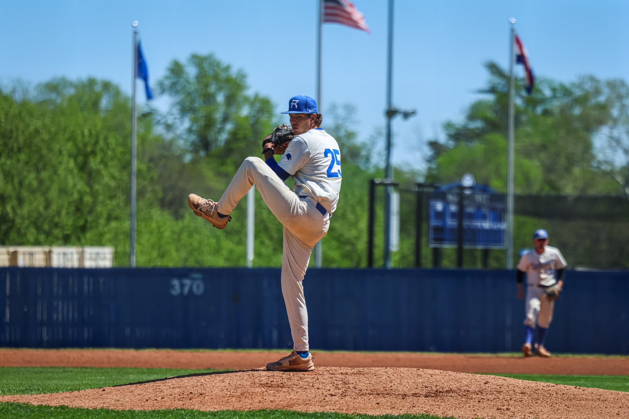 Landon Carr pitching
