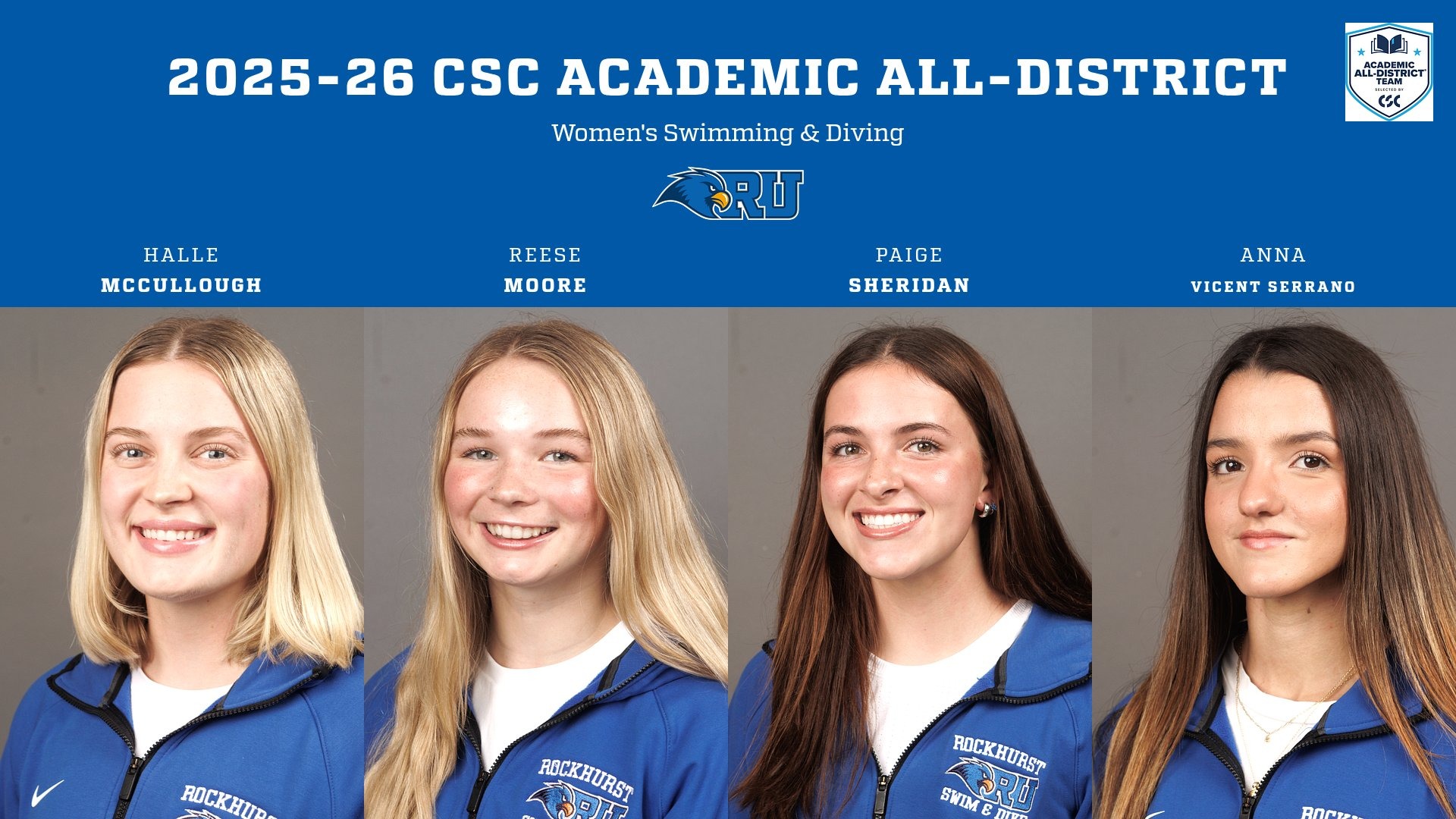 CSC Academic All-District Women Team