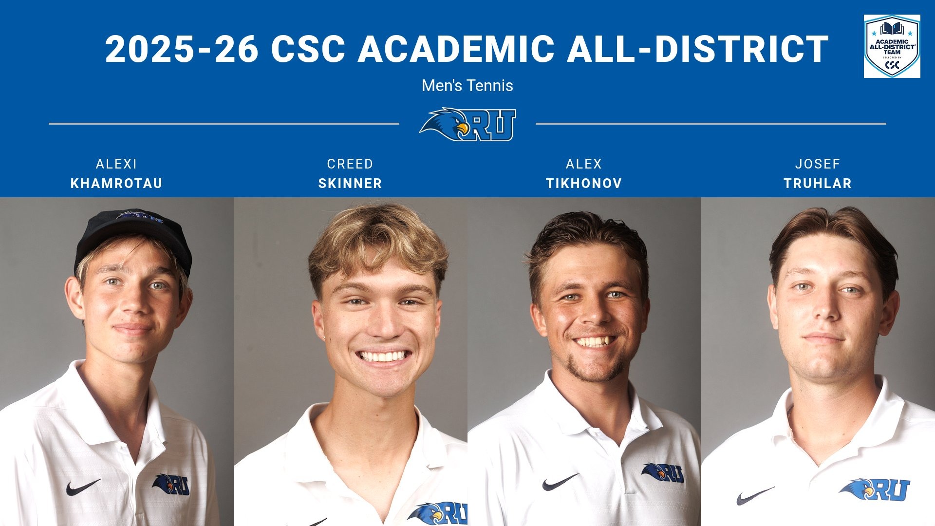 Academic All-District MTennis