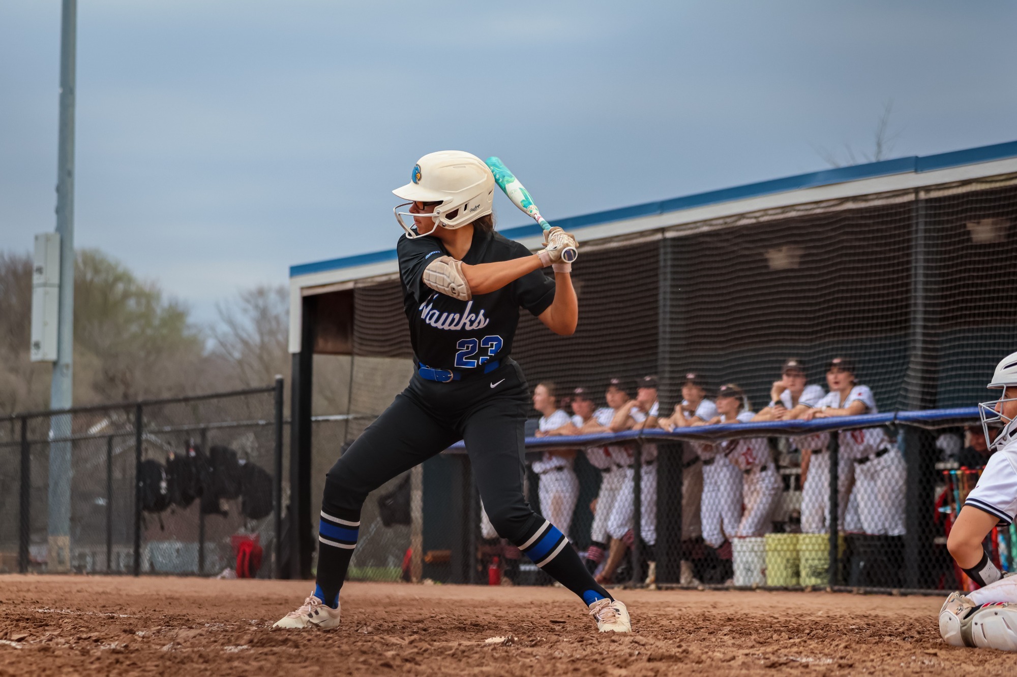 McKenna Lester hitting