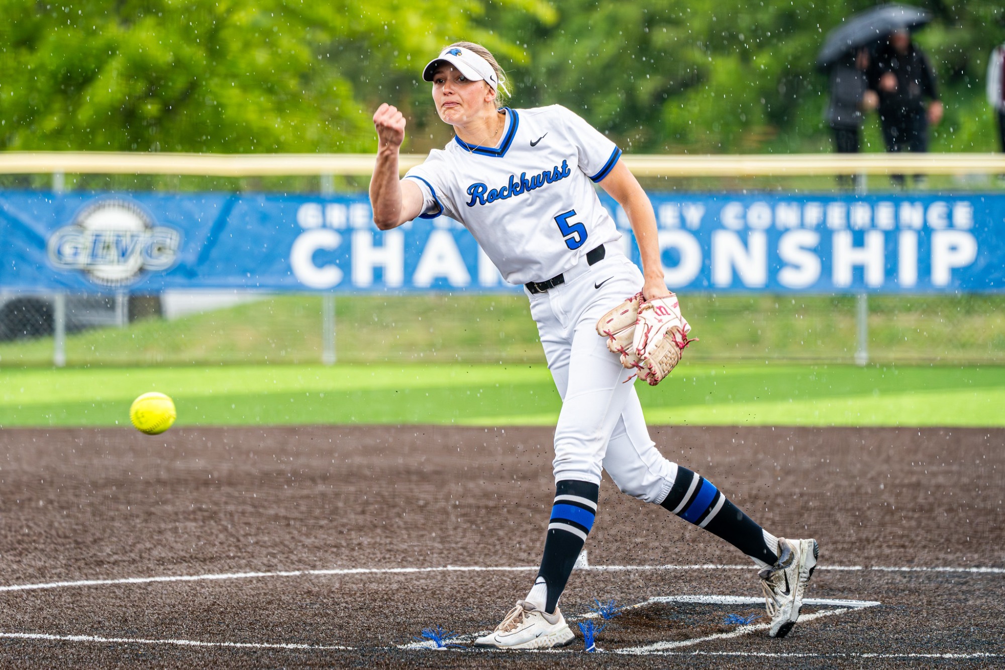 Avery Huffman pitching