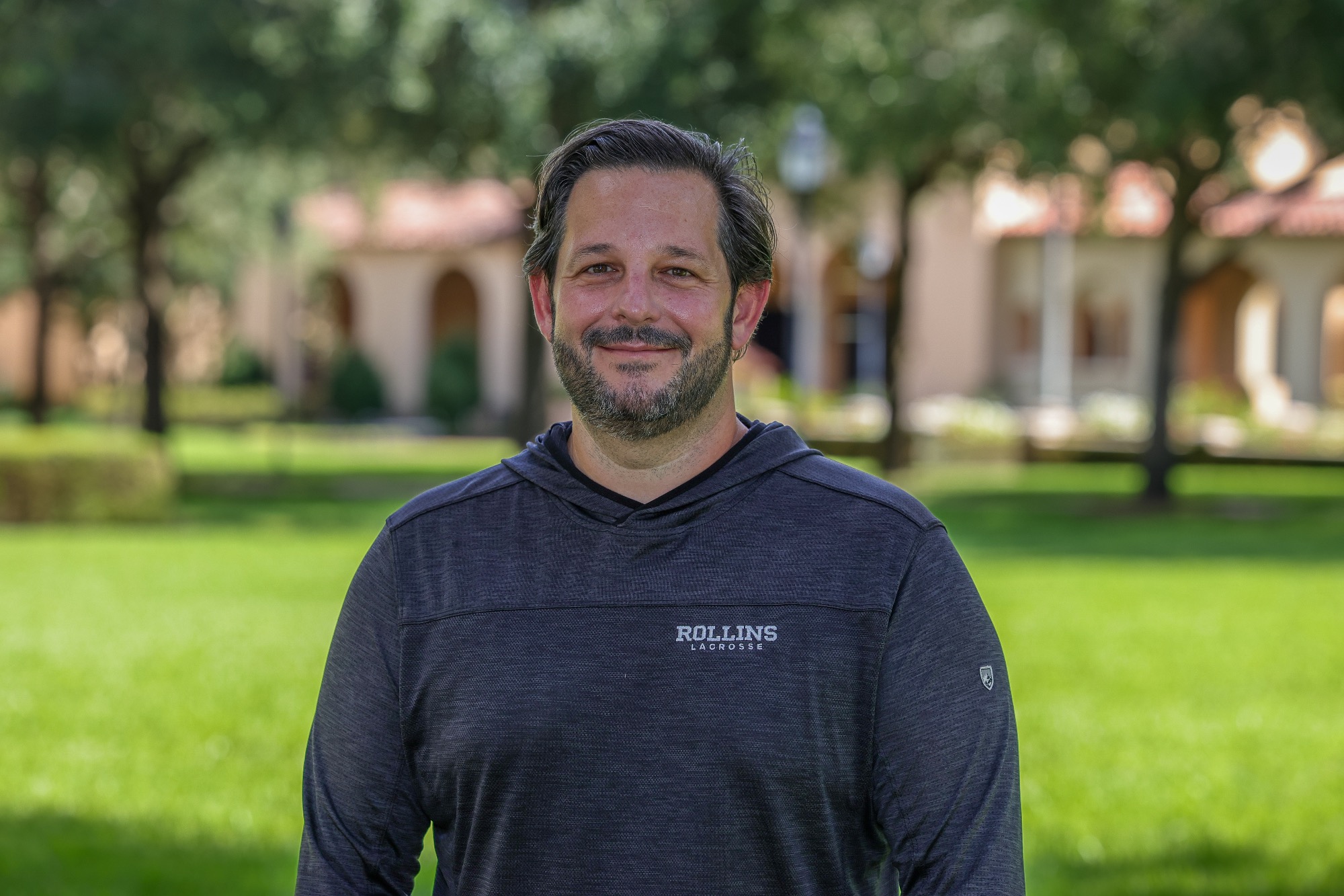 Oct 5, 2024; Winter Park, FL, USA; Rollins women's lacrosse coaches pose for pictures at the Rollins Cahall-Sandspur Field. Mandatory Credit: Mike Watters-Rollins College Sports