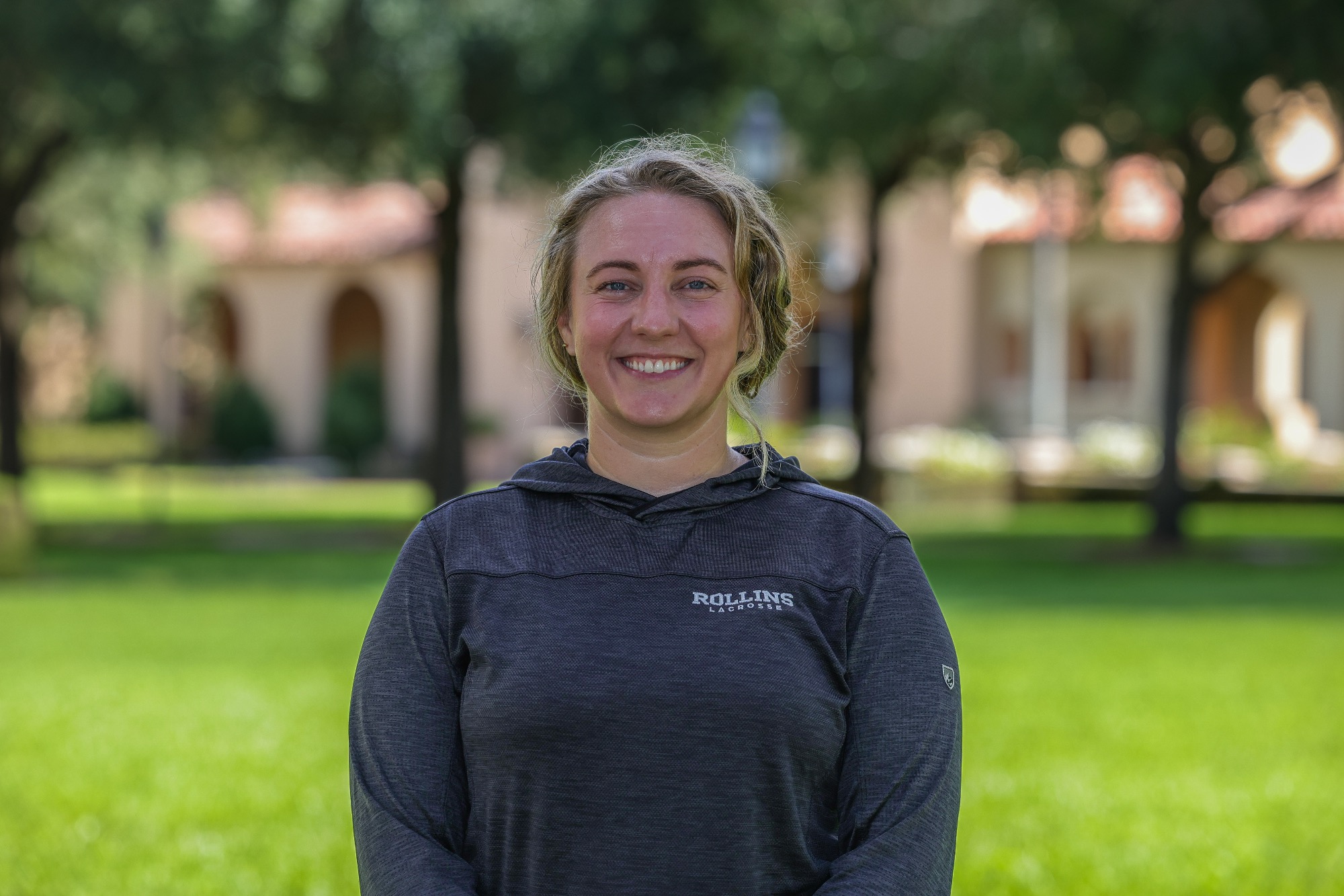 Oct 5, 2024; Winter Park, FL, USA; Rollins women's lacrosse coaches pose for pictures at the Rollins Cahall-Sandspur Field. Mandatory Credit: Mike Watters-Rollins College Sports