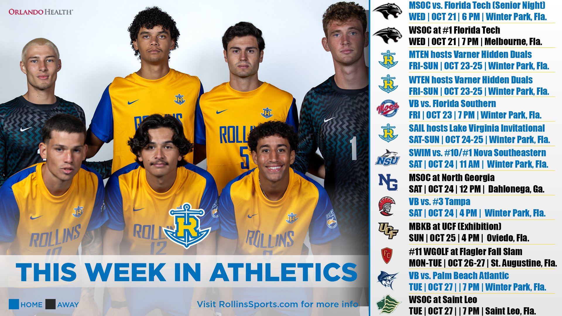 This Week in Athletics Oct 21