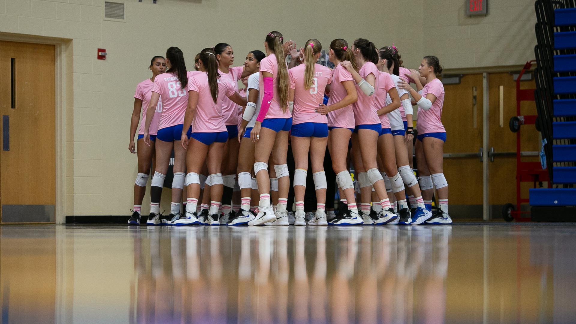 Dig Pink Team Huddle