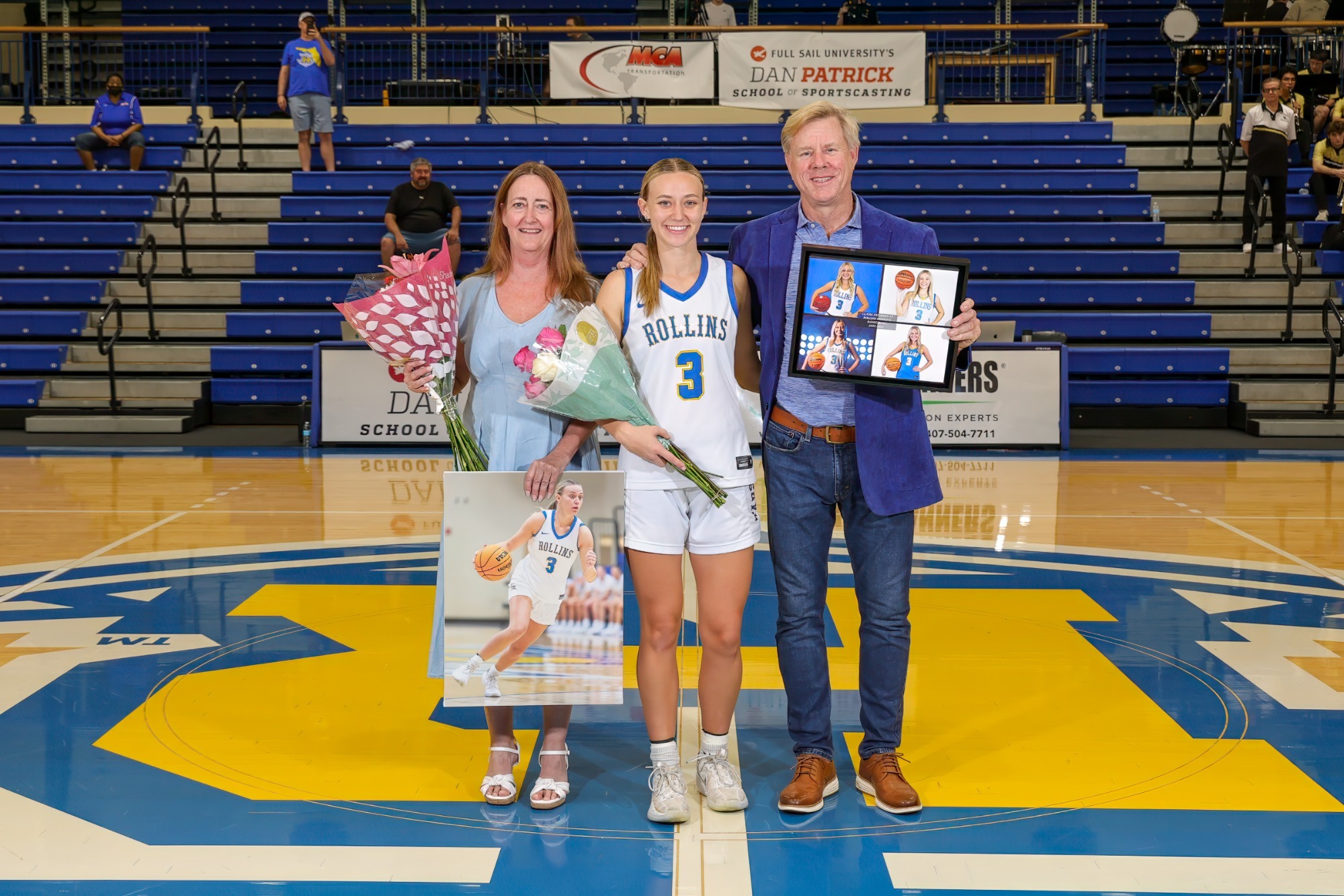 Feb 21, 2026; Winter Park, FL, USA; Rollins women's basketball during the game against PBA at the Alfond Sports Complex. Mandatory Credit: Mike Watters-Rollins College Sports