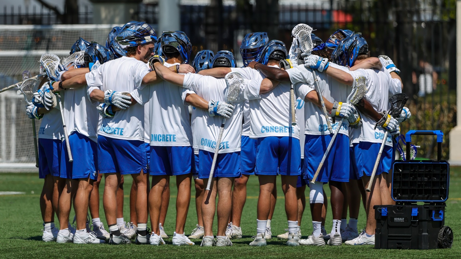 Mar 21, 2026; Winter Park, FL, USA; Rollins men's lacrosse during a game against Lynn at the Rollins Cahall-Sandspur Field. Mandatory Credit: Mike Watters-Rollins College Sports