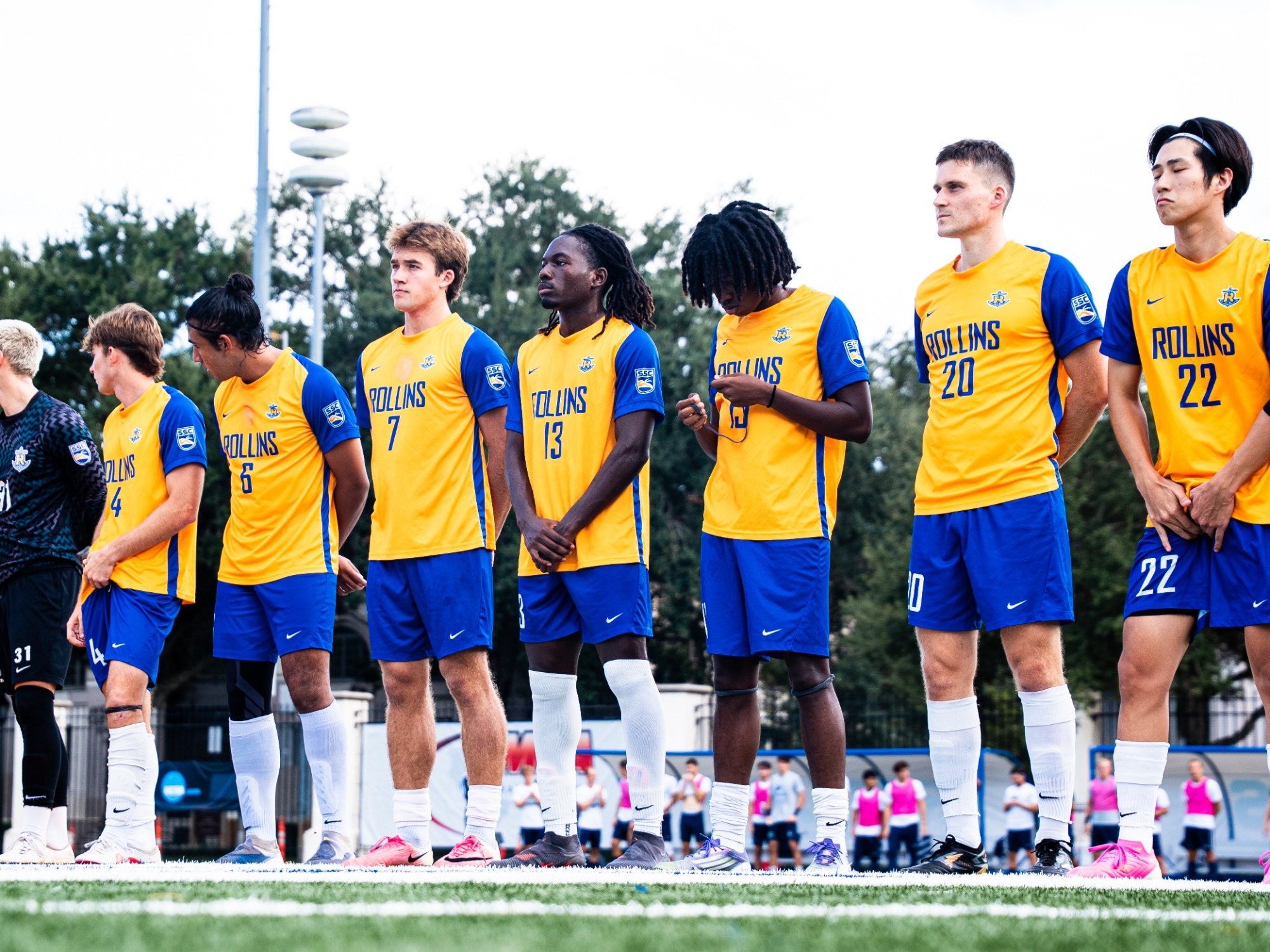 MSOC Team lined up for anthem