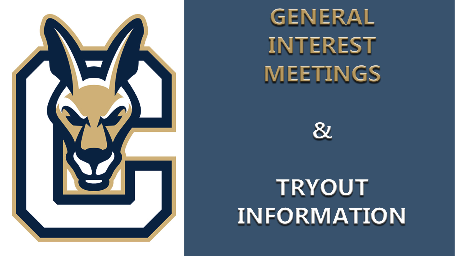general interest tryouts