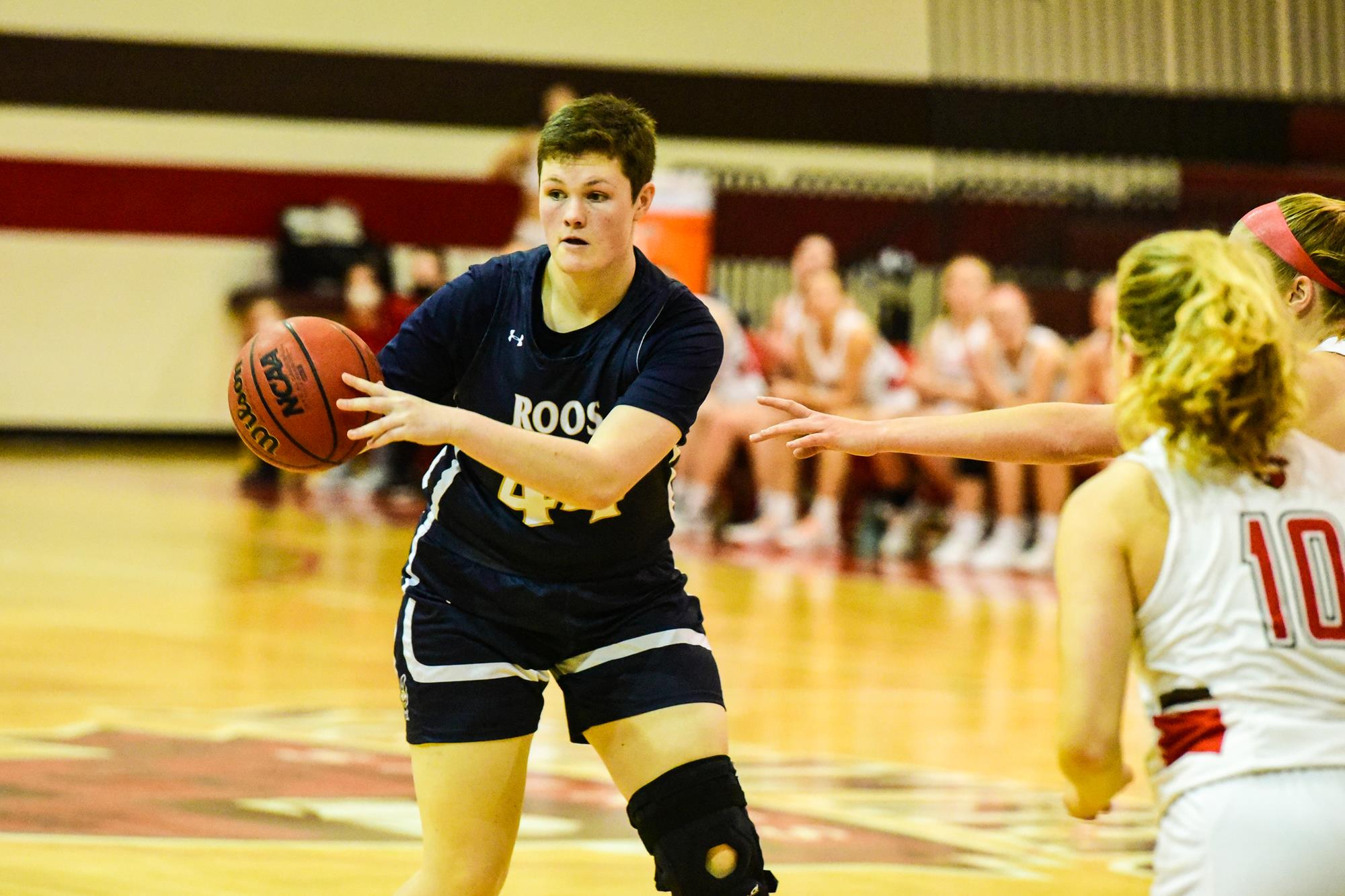 Brousseau Leads Roos in Road Setback v. First Place Wildcats SUNY