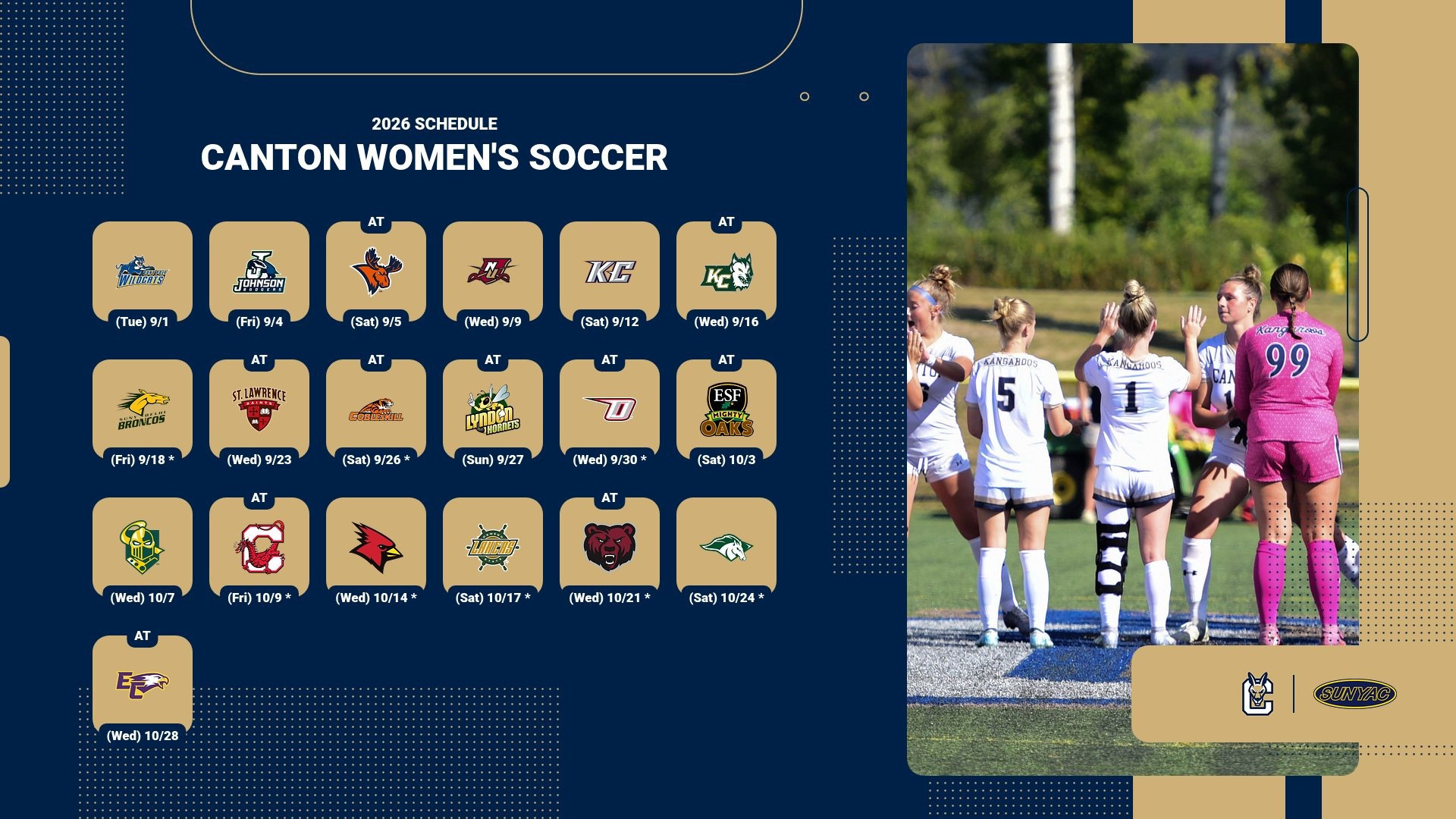 2026 WSOC Schedule