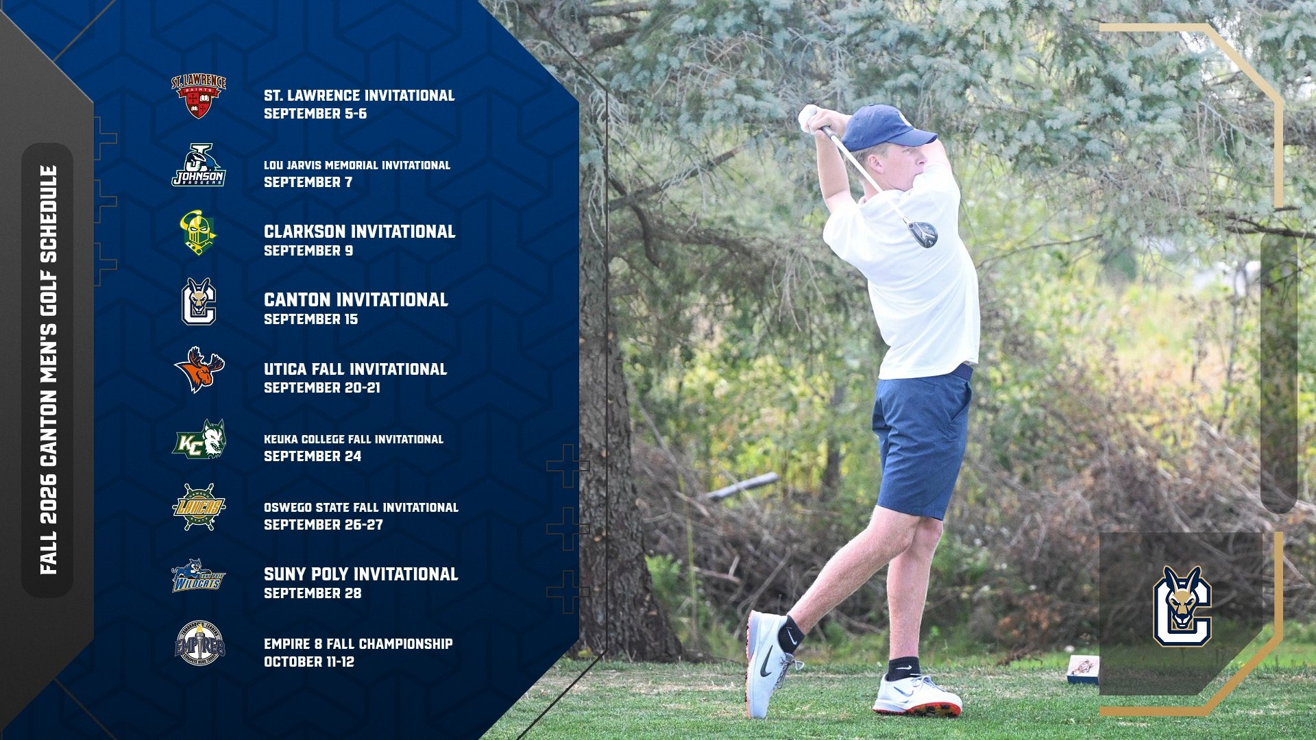 2026 MGOLF schedule