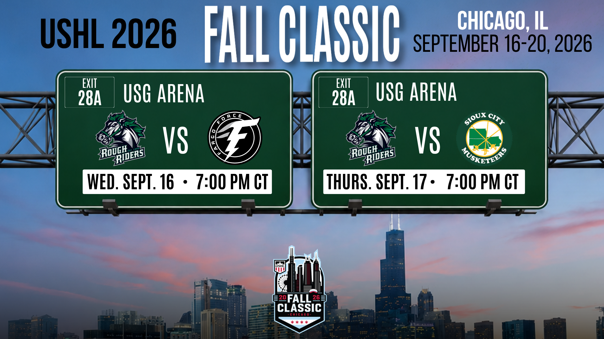 2026 Fall Classic Schedule Cover