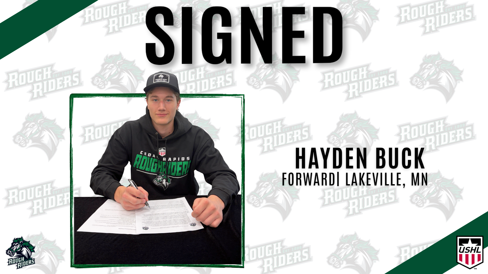 Hayden Buck Signing Cover
