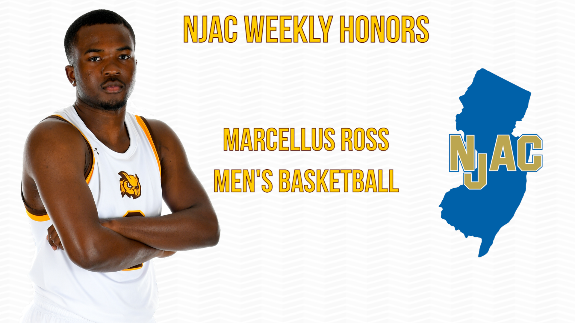 Marcellus Ross Named NJAC Men's Basketball Player of the Week Rowan