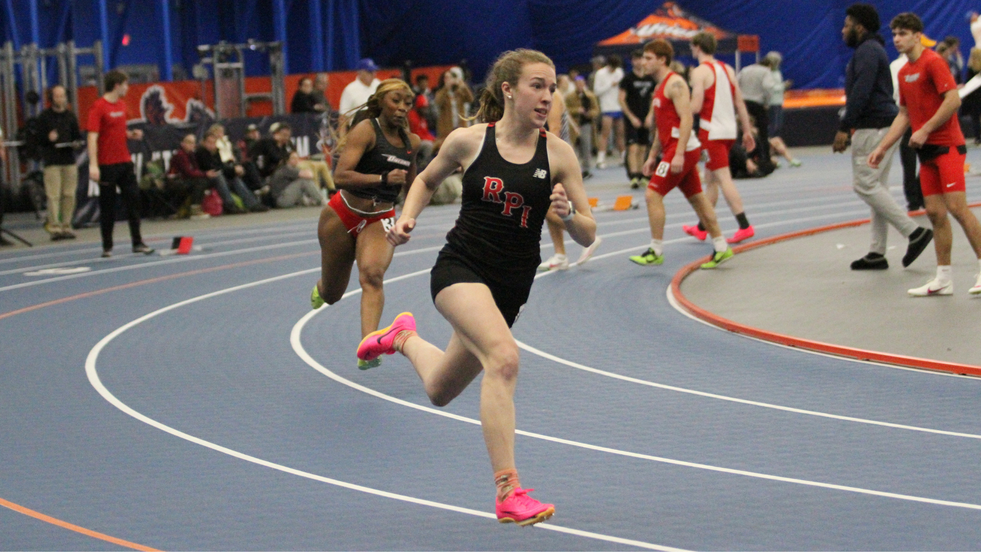 The RPI women's track & field team at the Utica Winter Open