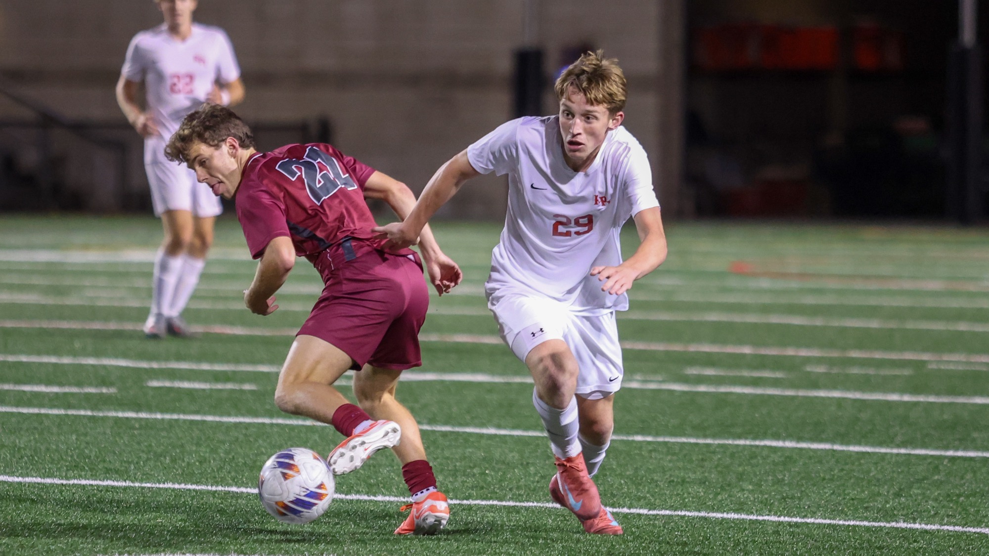 Andy Palm of RPI Men’s Soccer in action versus Vassar on Wednesday October 29 2025 in Troy New York. 